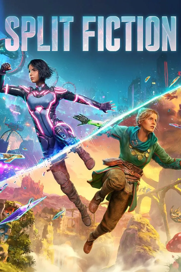 Ảnh bìa chính thức của game co-op Split Fiction