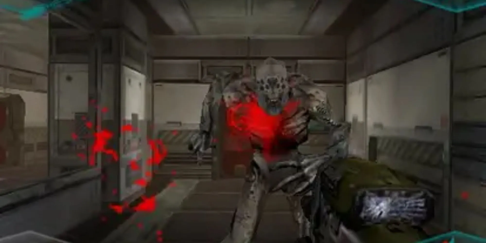 Ảnh chụp màn hình Doom Resurrection cho thấy cảnh chiến đấu trong game