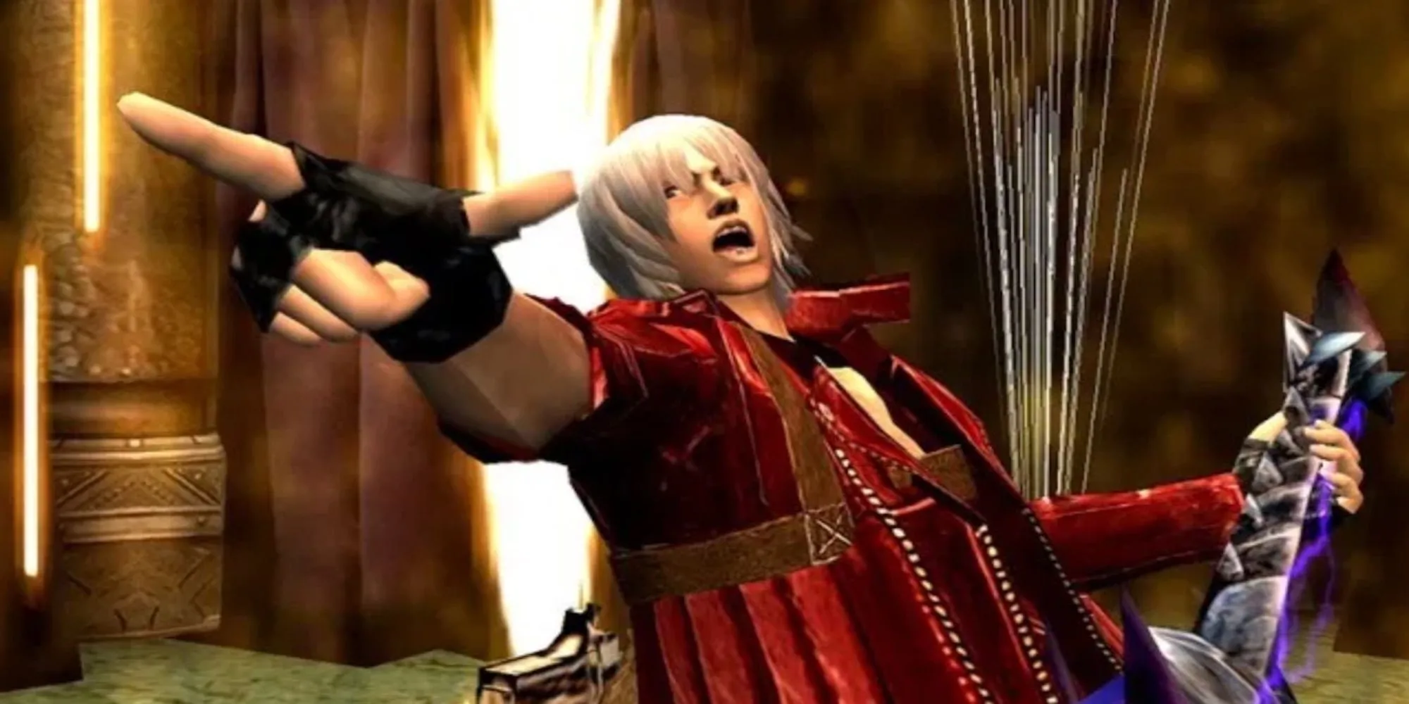 Ảnh gameplay Dante thực hiện combo trong Devil May Cry 3