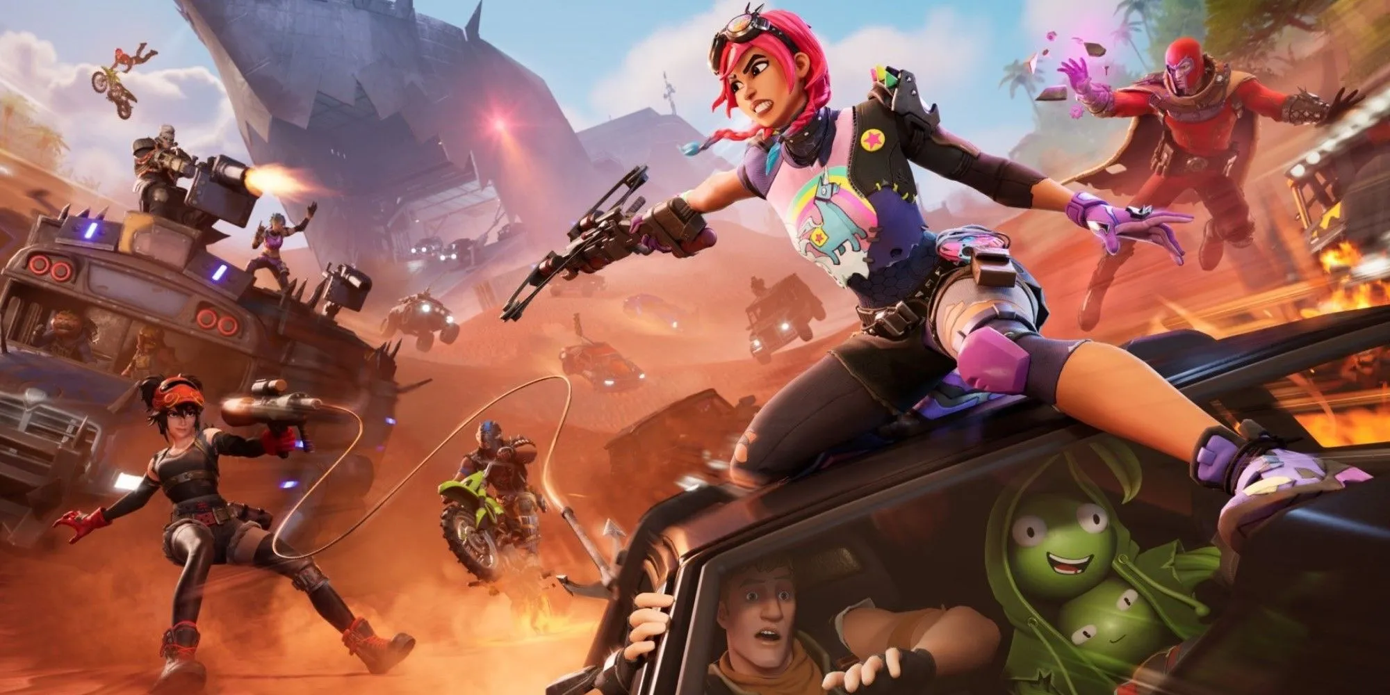 Ảnh keyart Fortnite Chapter 5 Season 3 minh họa cho phản ứng của người chơi