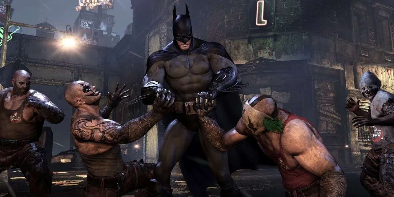 Batman phản đòn hai kẻ địch cùng lúc trong Batman: Arkham City
