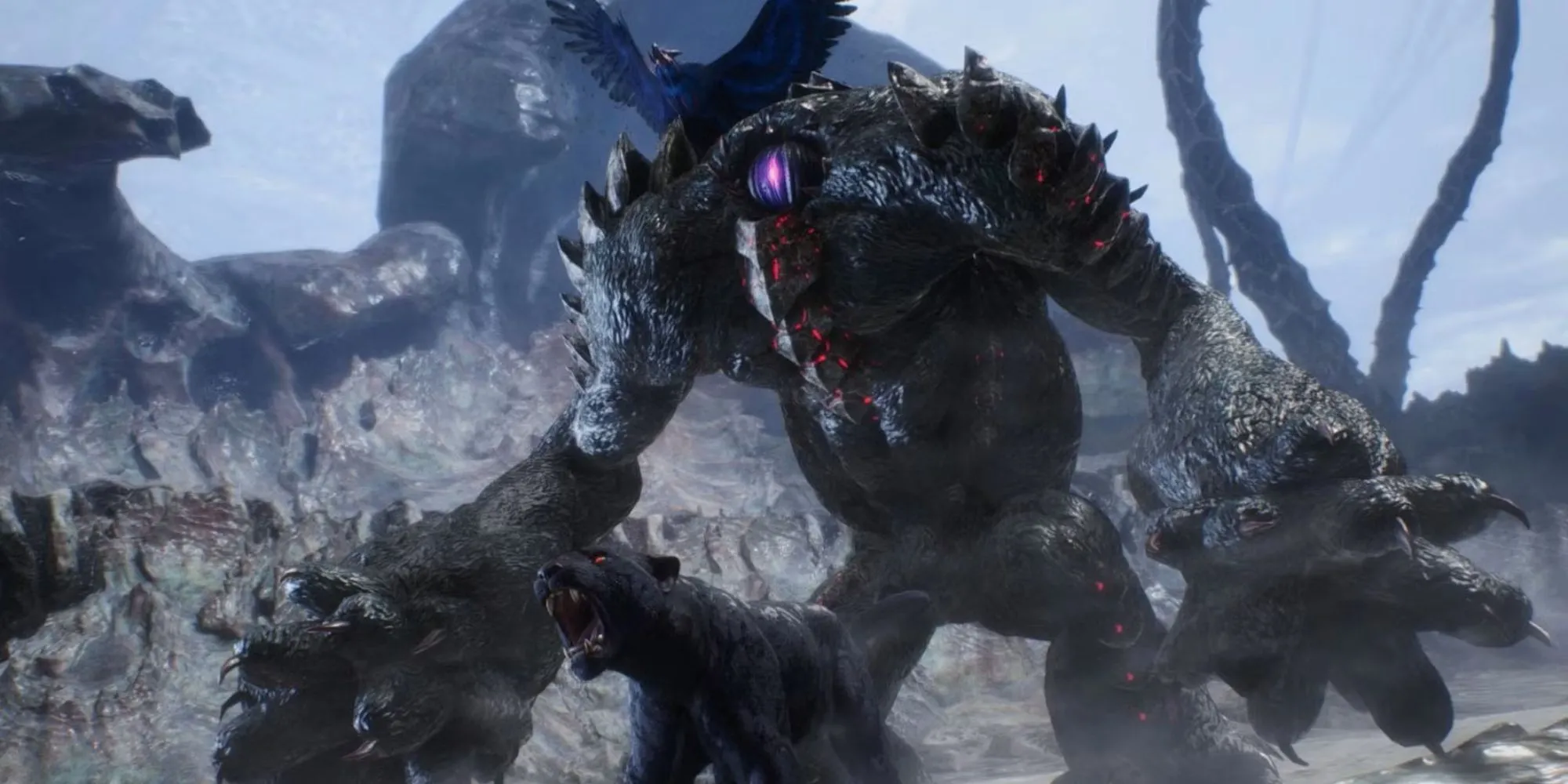 Bộ ba Griffon, Shadow và Nightmare, những thuộc hạ của V, trong Devil May Cry 5