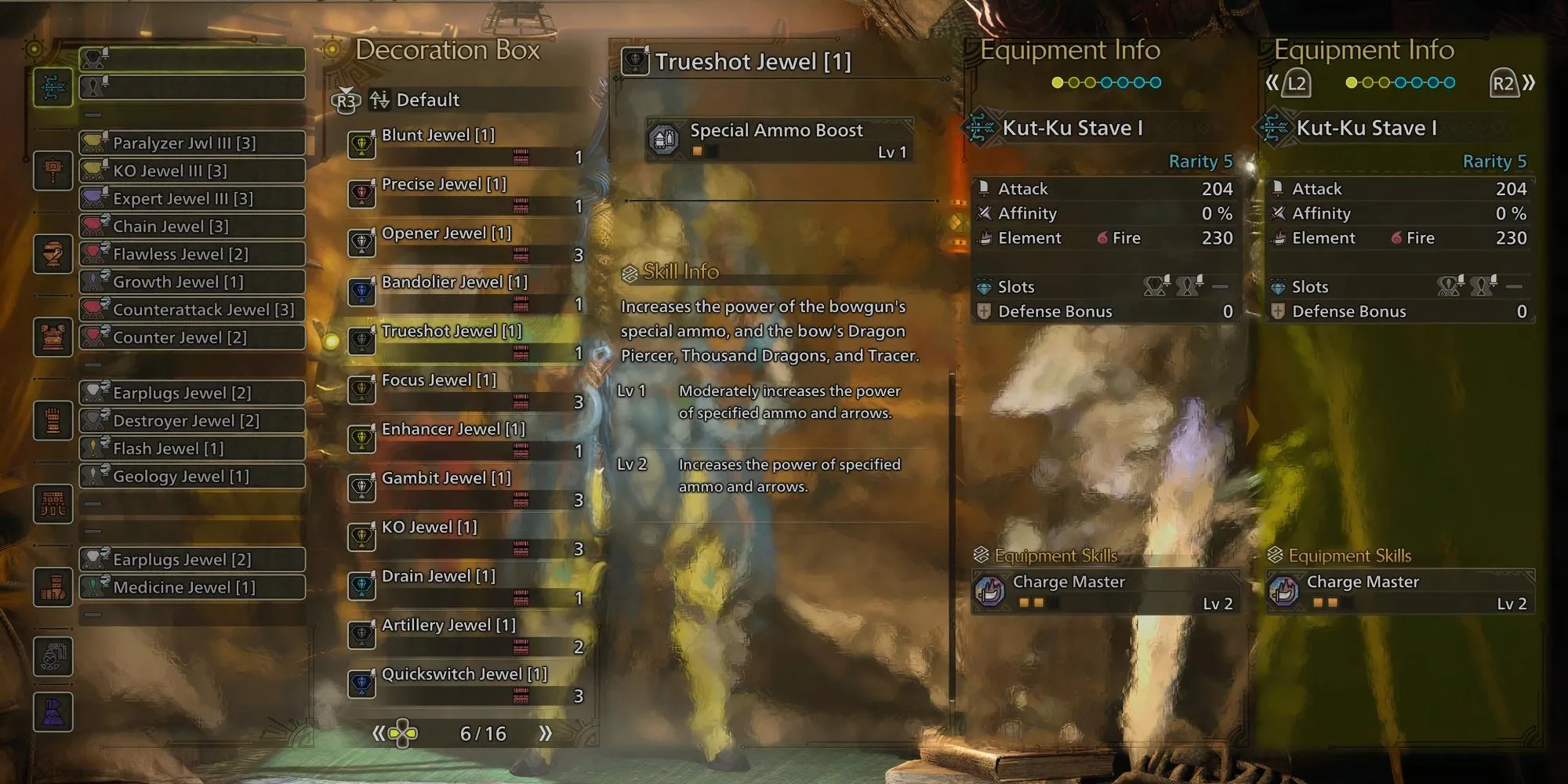Các loại ngọc trang sức (Decorations) trong Monster Hunter Wilds