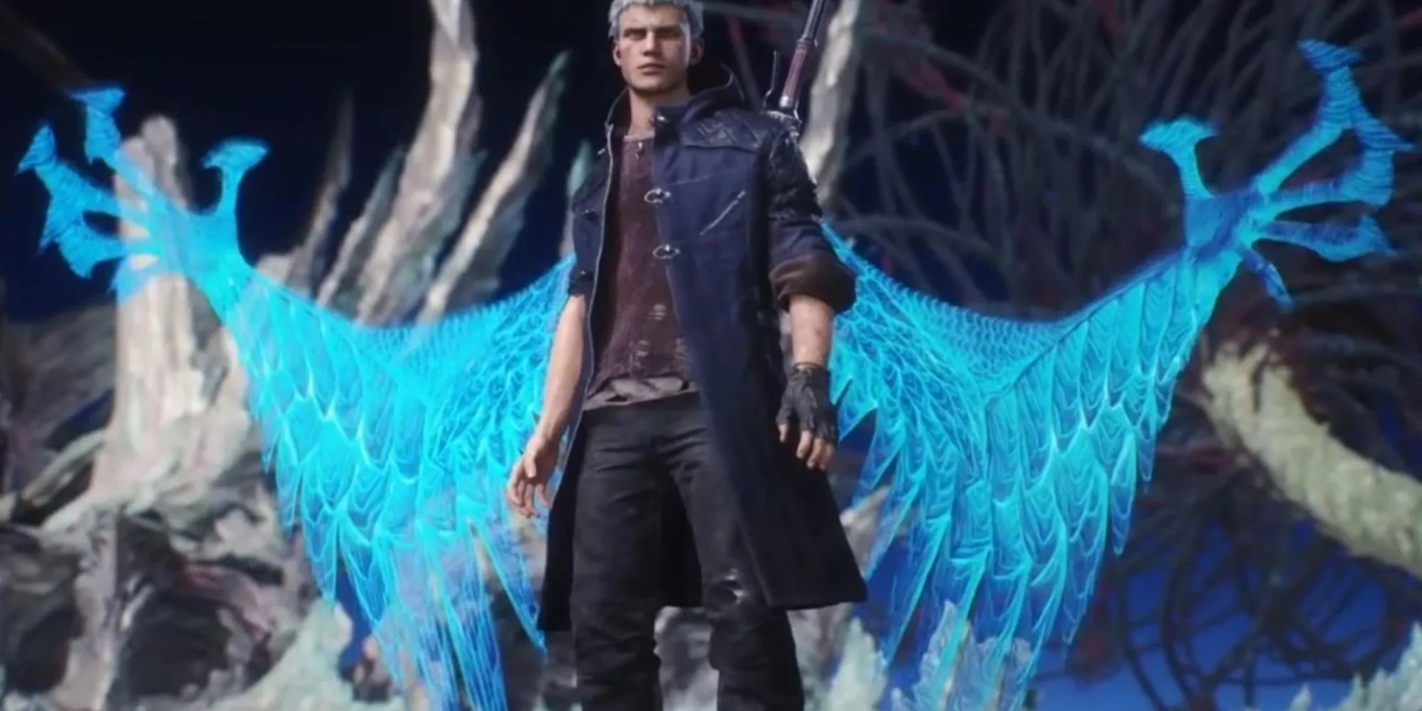 Cánh tay Devil Bringer của Nero tóm lấy kẻ thù trong Devil May Cry 5