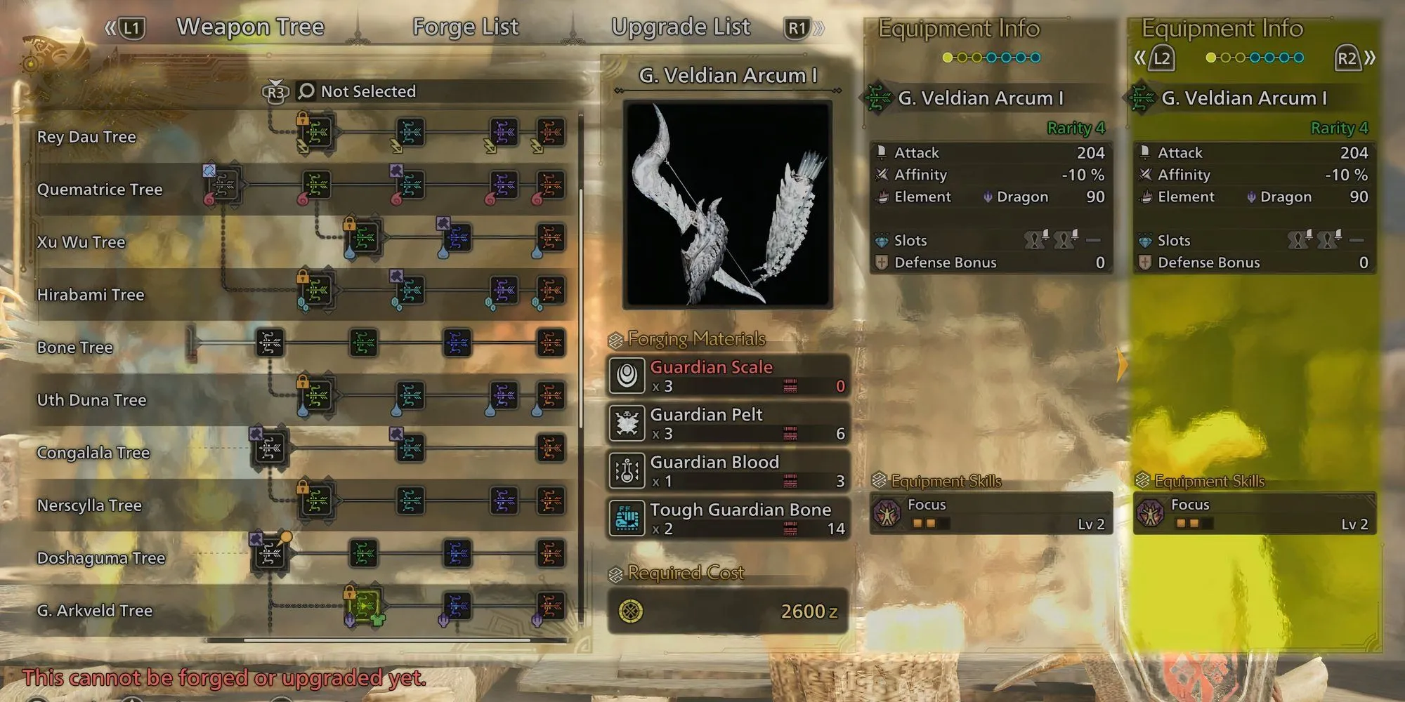 Cung G. Veldian Arcum I trong Monster Hunter Wilds