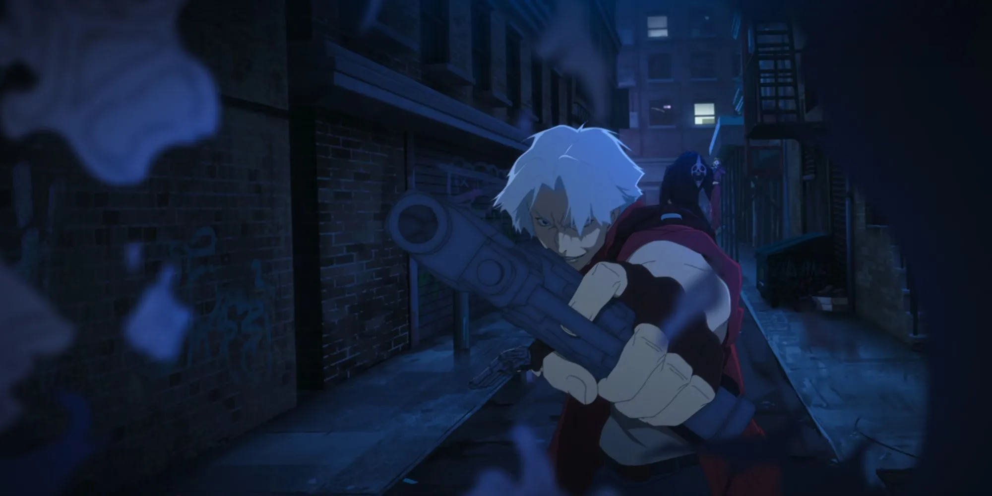 Dante chiến đấu trong tập 1 Devil May Cry Netflix