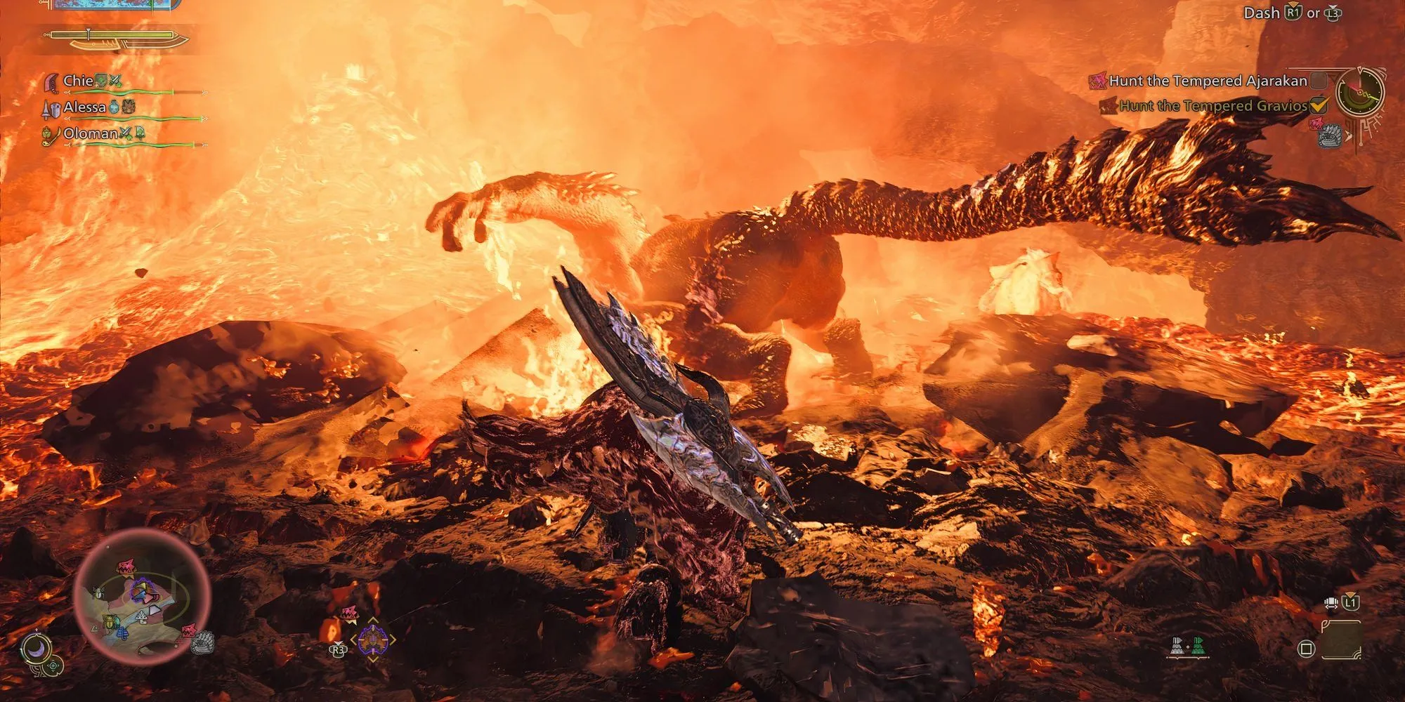 Dùng Switch Axe chặt đuôi quái vật trong Monster Hunter Wilds để farm nguyên liệu hiếm