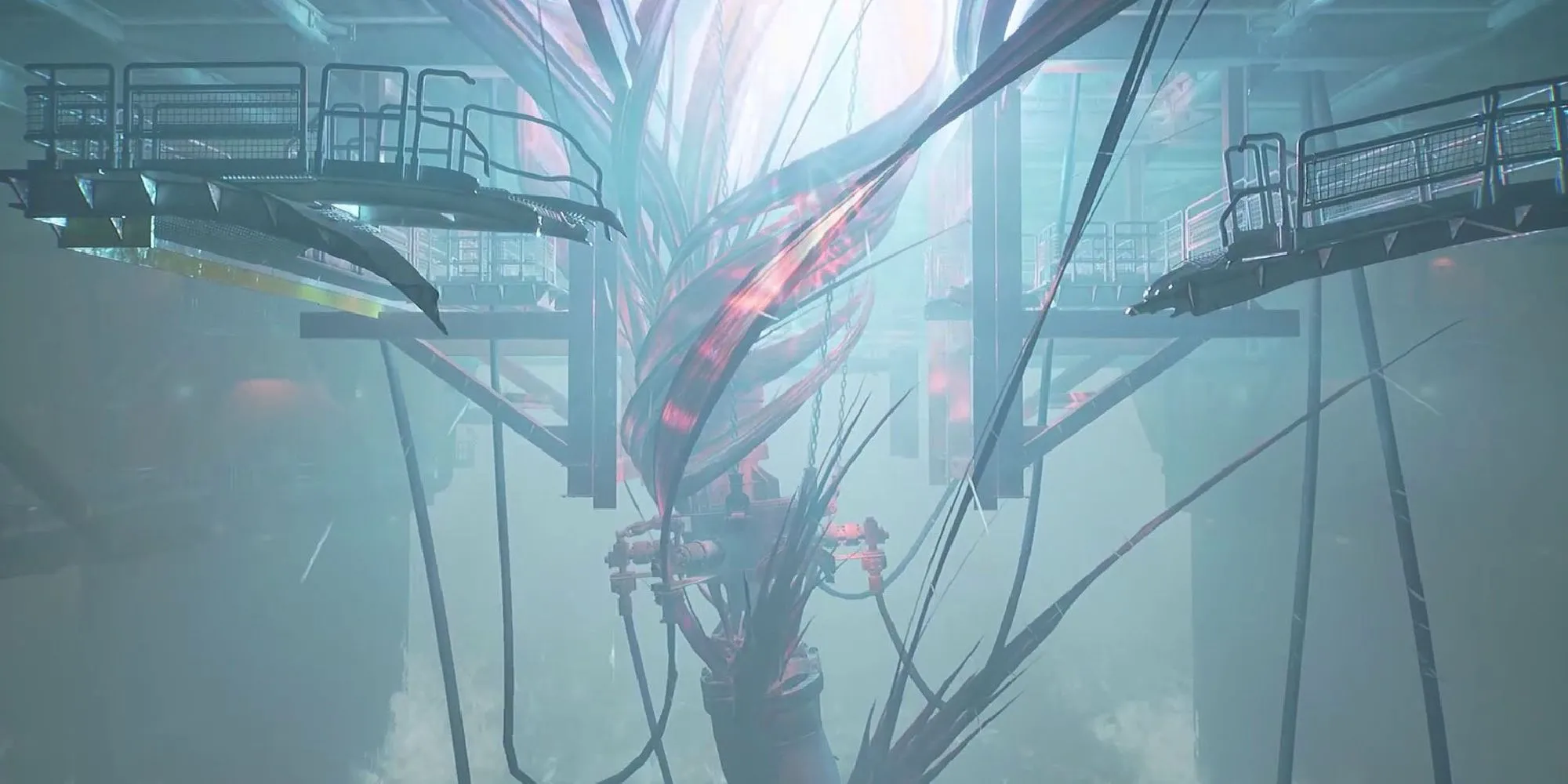 Gameplay trên giàn khoan trong game kinh dị Still Wakes the Deep