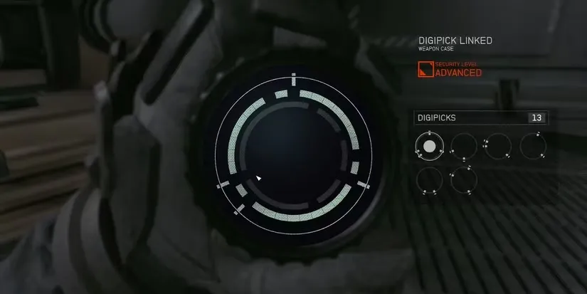 Giao diện bẻ khóa dạng giải đố Digipick độc đáo trong game Starfield