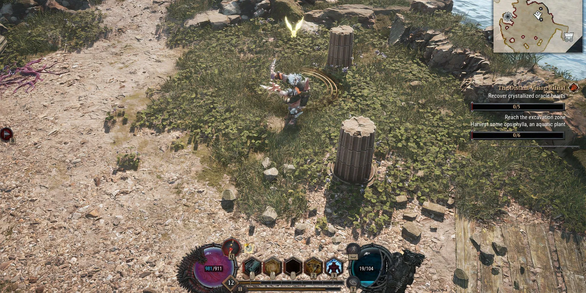 Giao diện kỹ năng Savage Whirlwind trong Dragonkin: The Banished trước khi kích hoạt Symbiosis