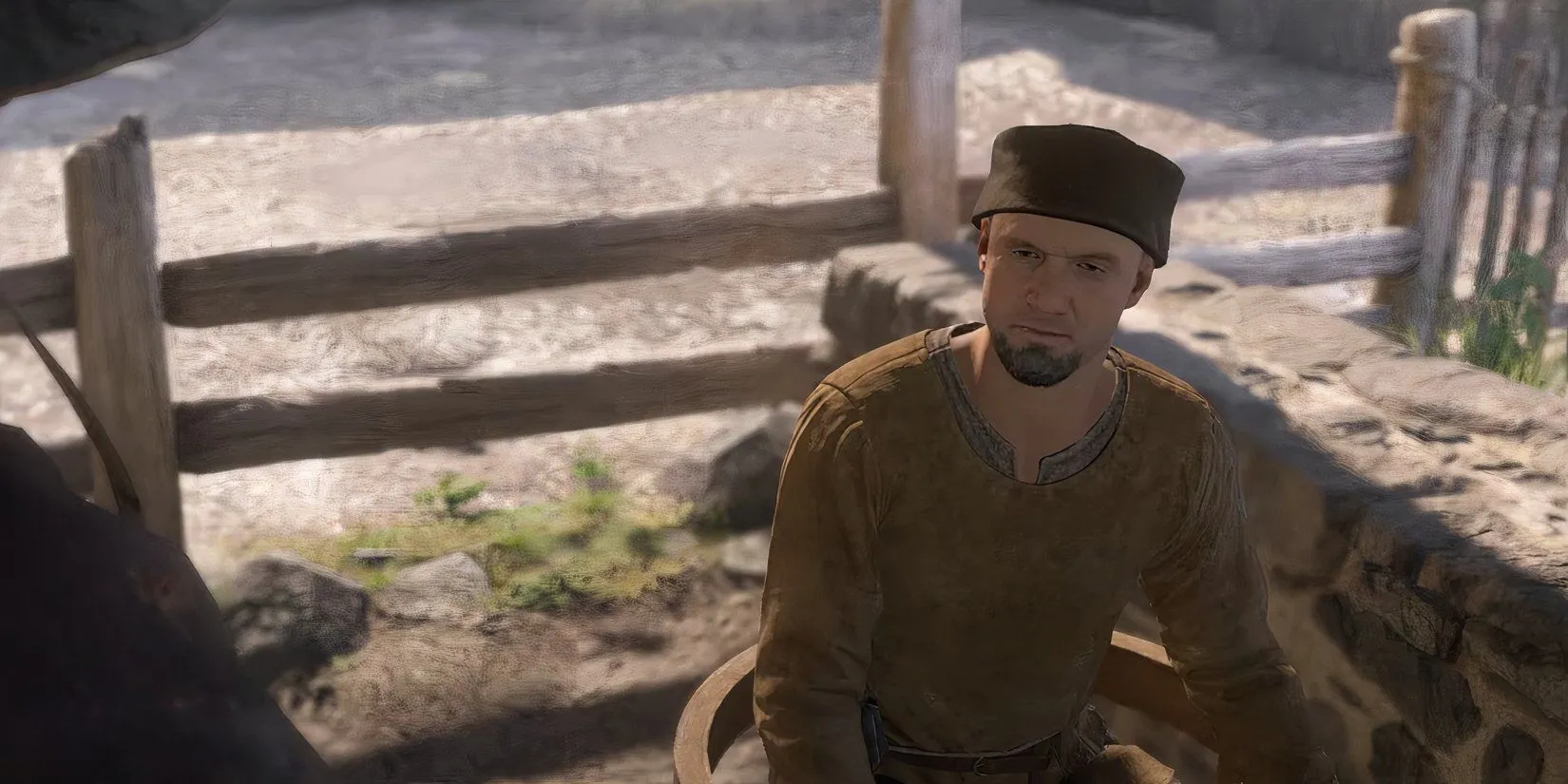 Henry đang trò chuyện với Kvyertsolav, nhận yêu cầu giúp đỡ trong nhiệm vụ Post Scriptum của Kingdom Come Deliverance 2.