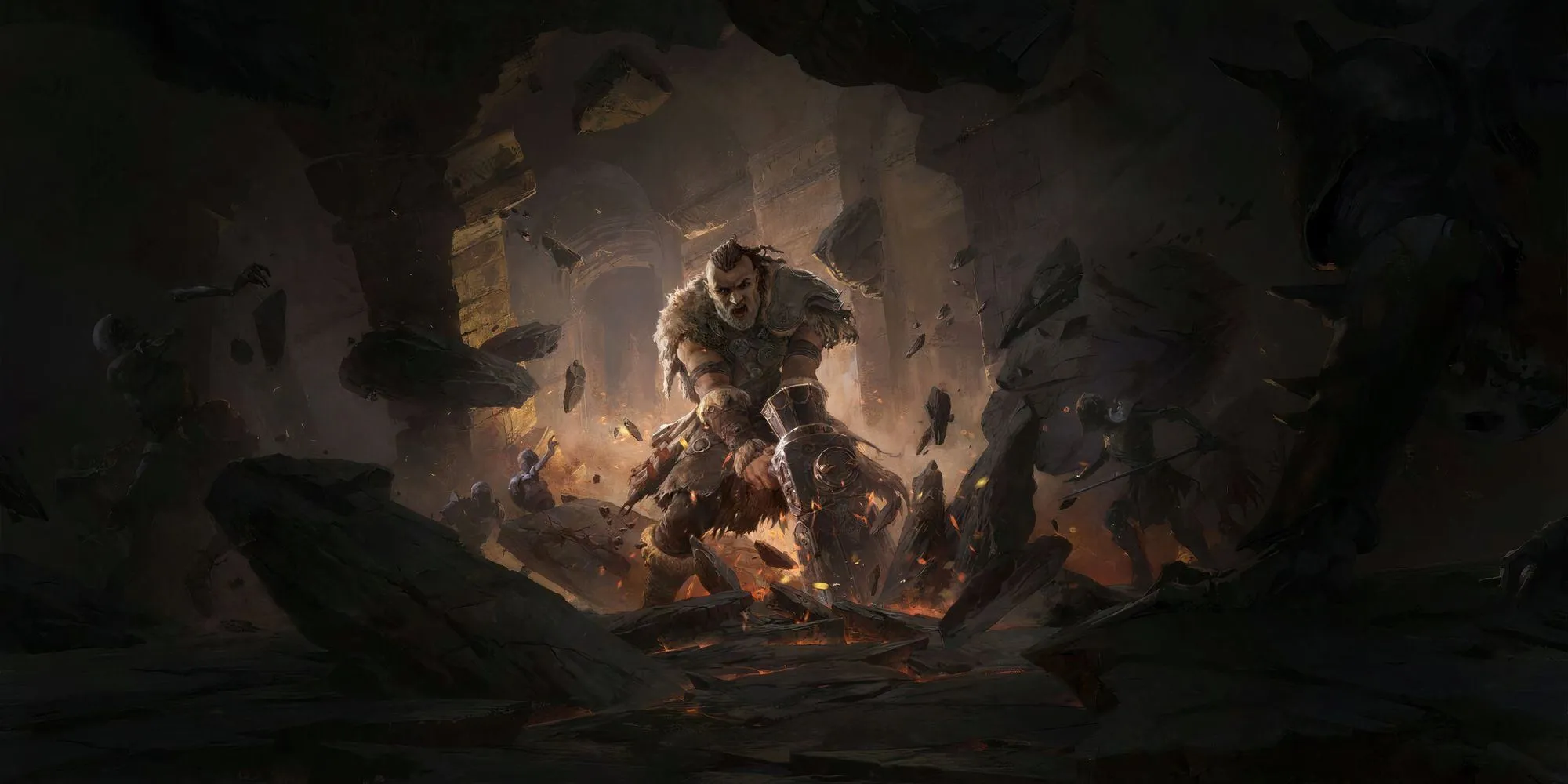Hình ảnh Chiến Binh Titan mạnh mẽ trong Path of Exile II với build Leap Slam