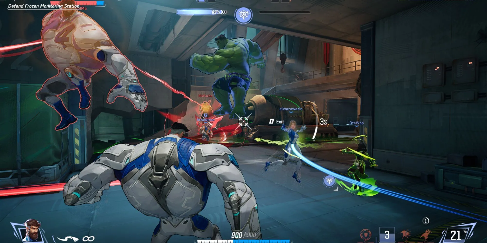 Hình ảnh gameplay của Mister Fantastic trong Marvel Rivals với khả năng co giãn độc đáo