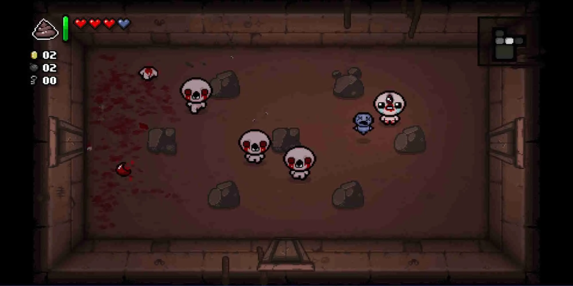Hình ảnh gameplay trong game roguelike phiêu lưu The Binding of Isaac Repentance