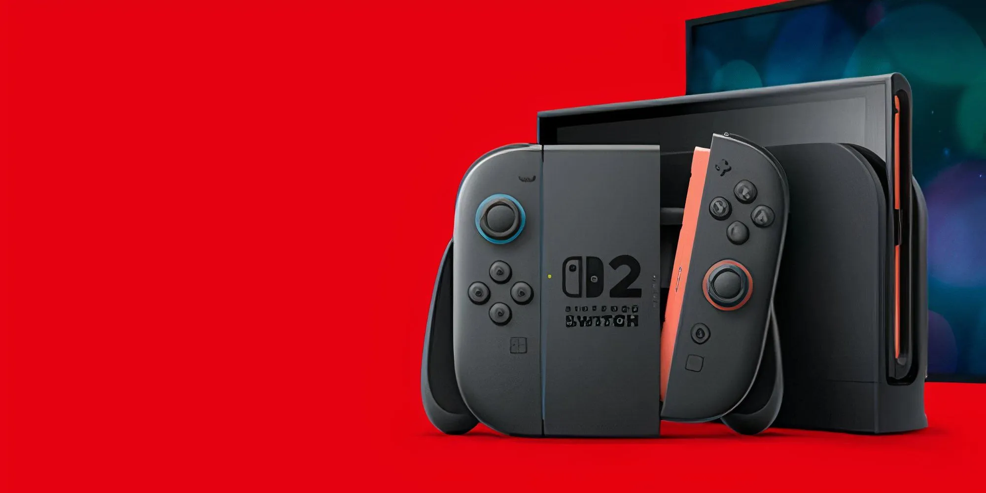Hình ảnh máy Nintendo Switch 2 màu đỏ cận cảnh