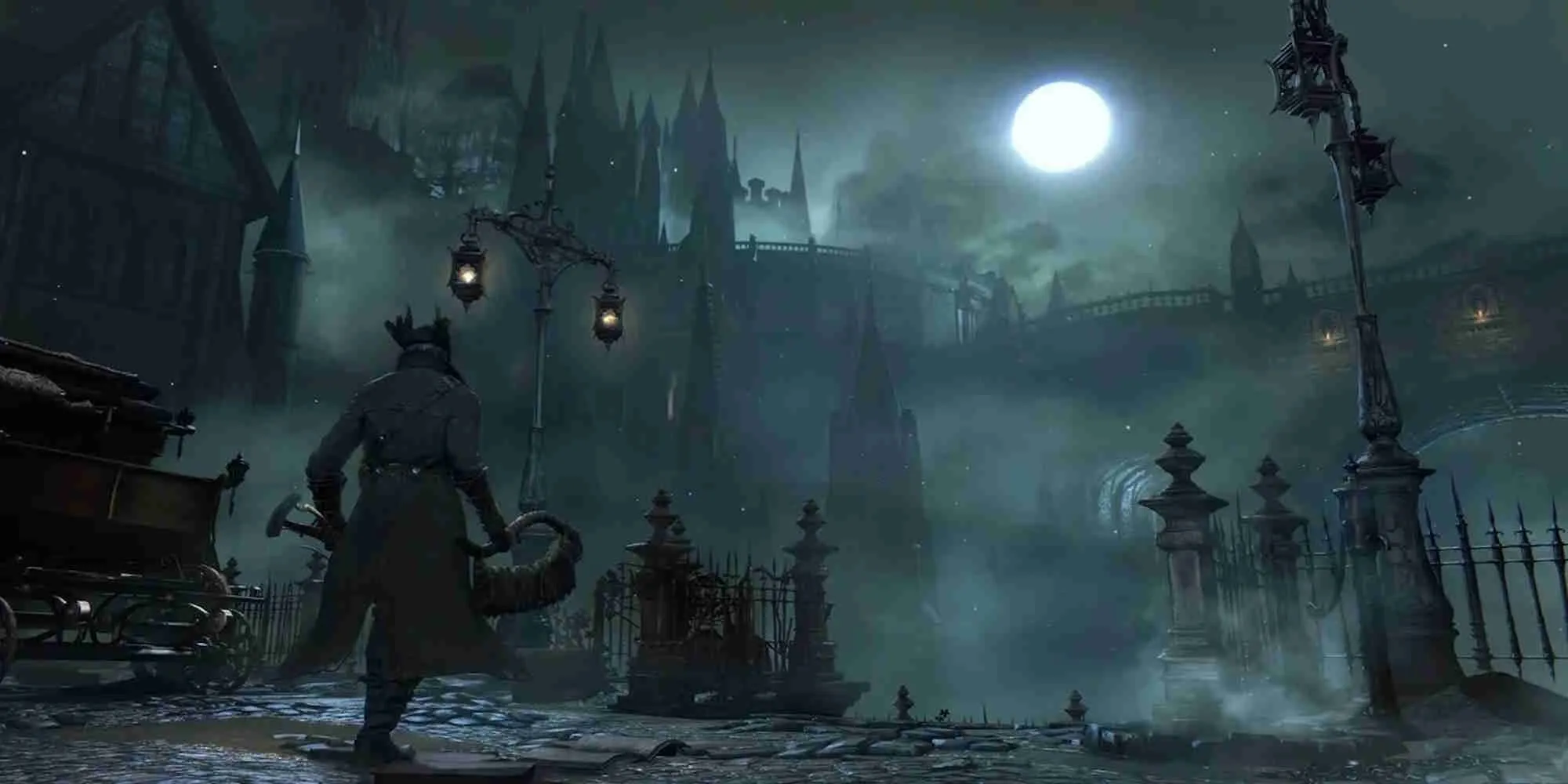 Hình ảnh nhân vật chính trong game hành động nhập vai Soulslike Bloodborne