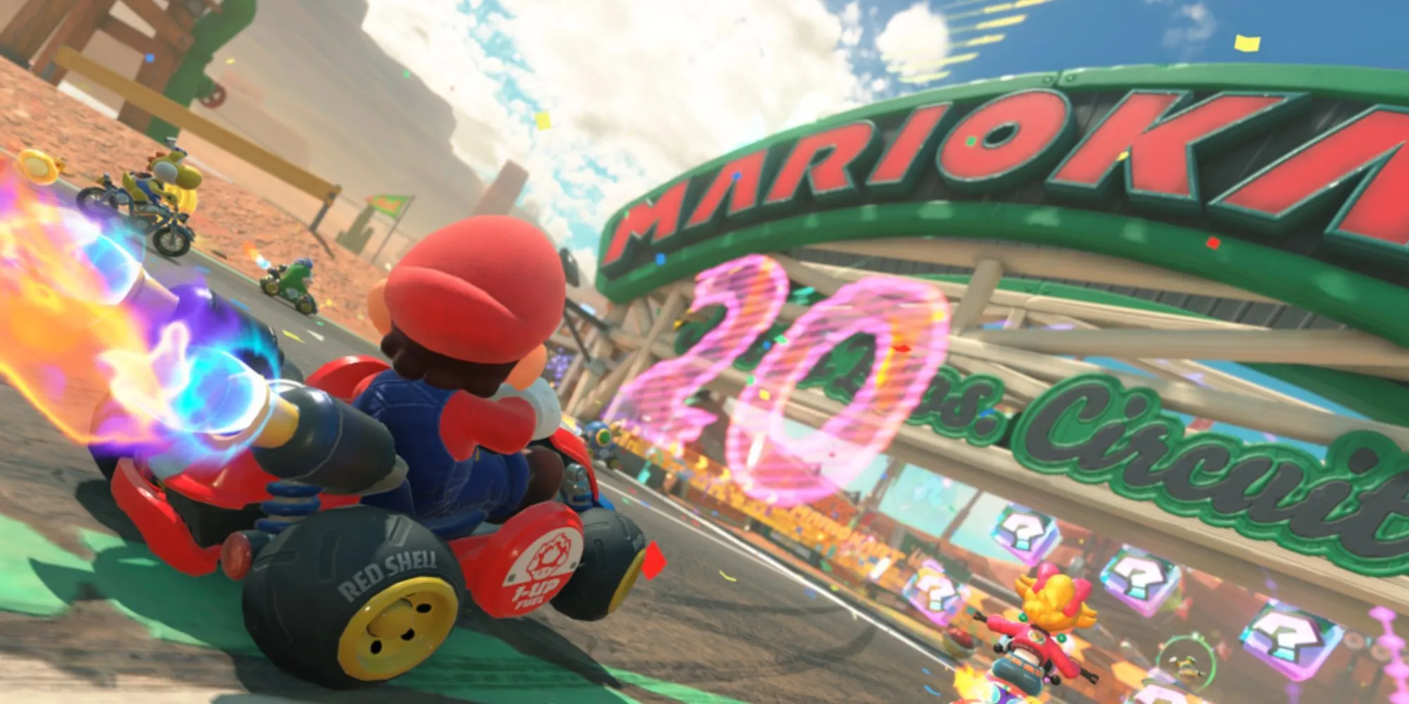 Hình ảnh quảng cáo Mario Kart World hé lộ chi tiết tiềm năng