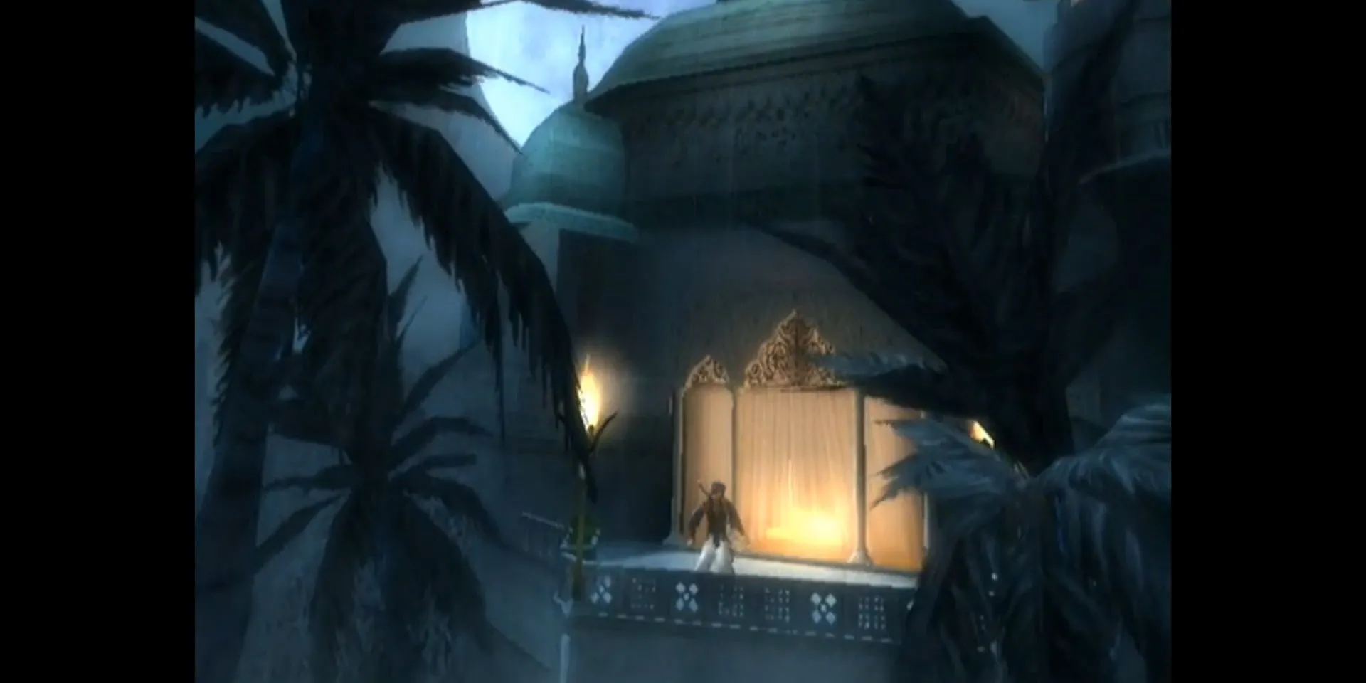 Hoàng tử và Farah trong một cảnh của Prince of Persia The Sands of Time