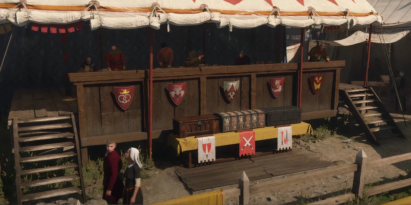 Khu vực của ban giám khảo tại Giải đấu Kuttenberg Kingdom Come Deliverance 2