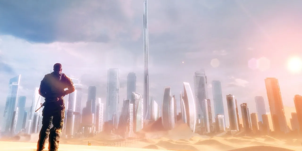 Khung cảnh thành phố Dubai hoang tàn trong game Spec Ops: The Line