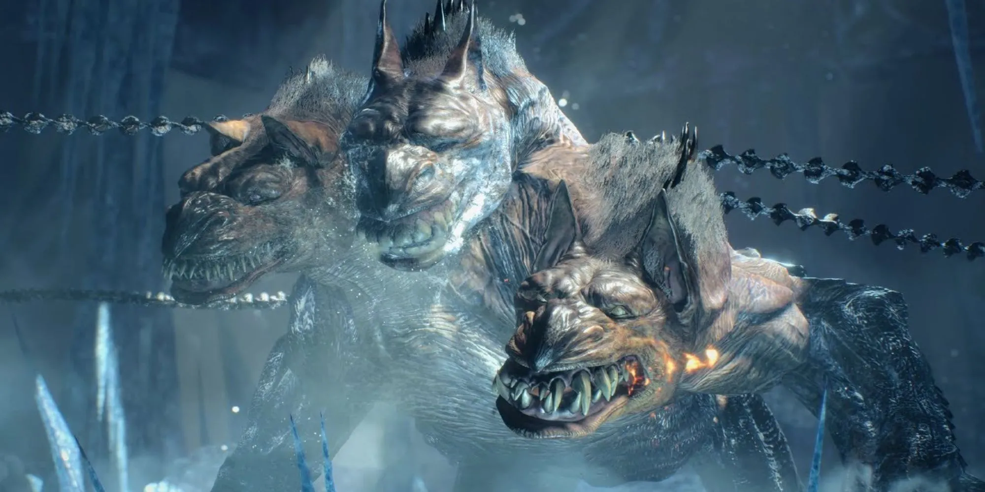 King Cerberus, trùm chó ba đầu nguyên tố trong Devil May Cry 5