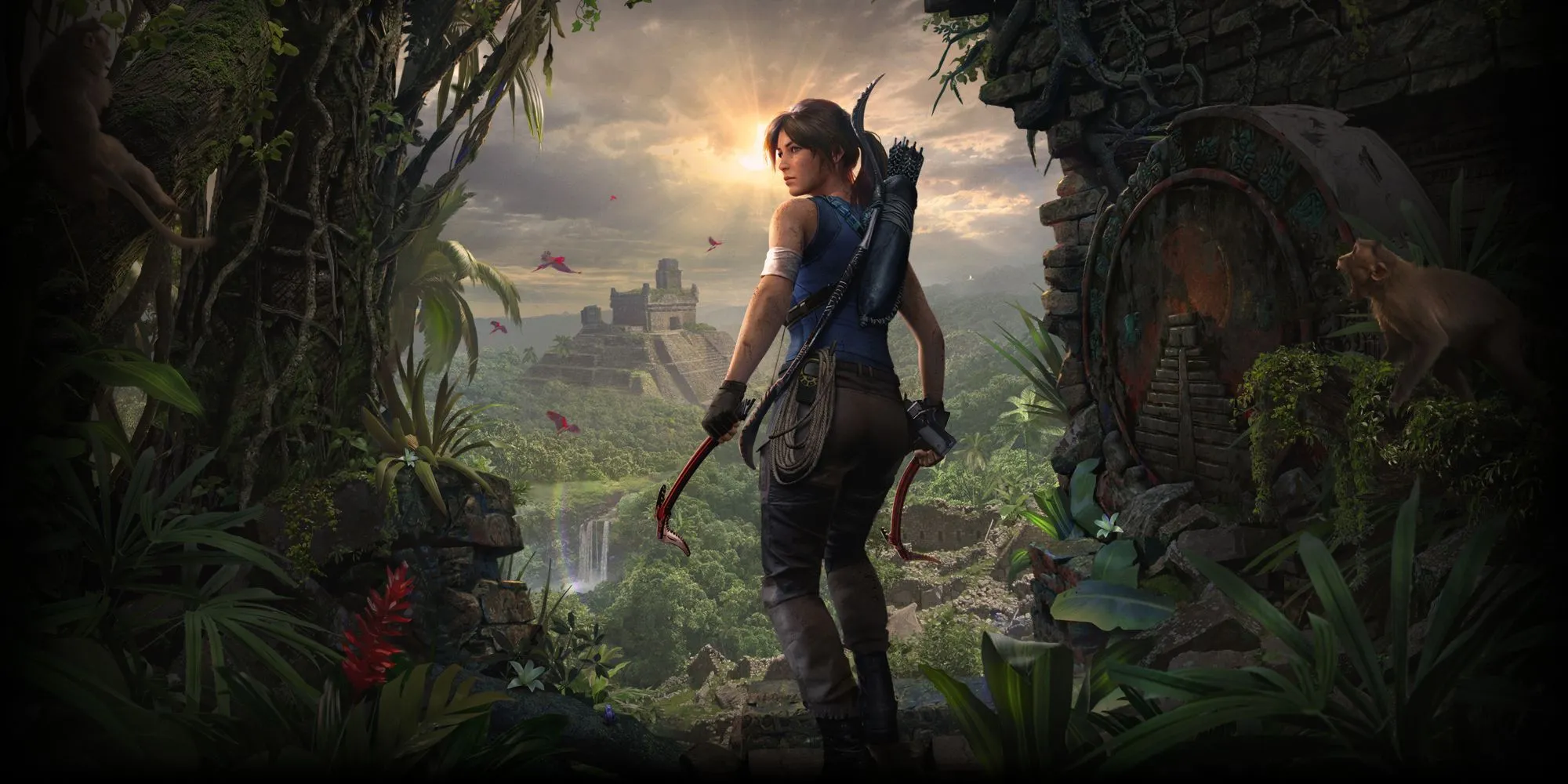 Lara Croft khám phá tàn tích cổ xưa trong Shadow of the Tomb Raider tại rừng Amazon