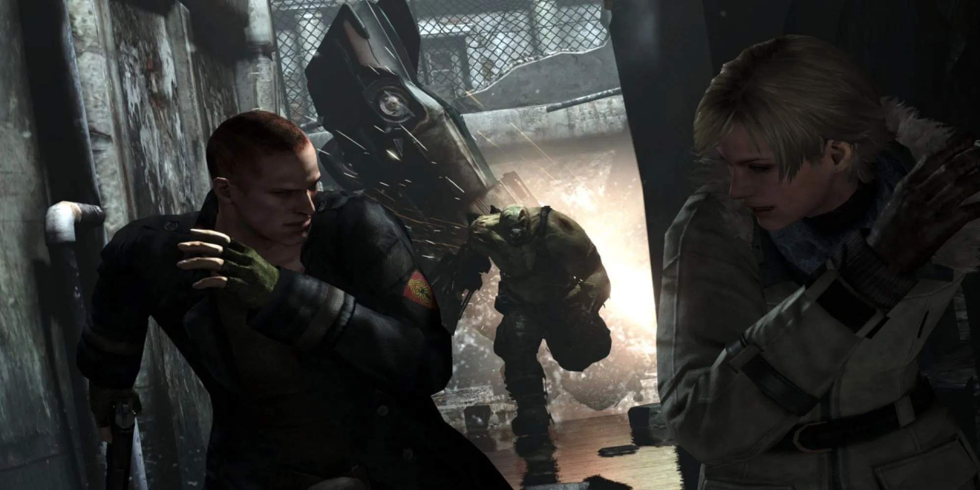 Leon S. Kennedy trong một phân cảnh hành động của Resident Evil 6