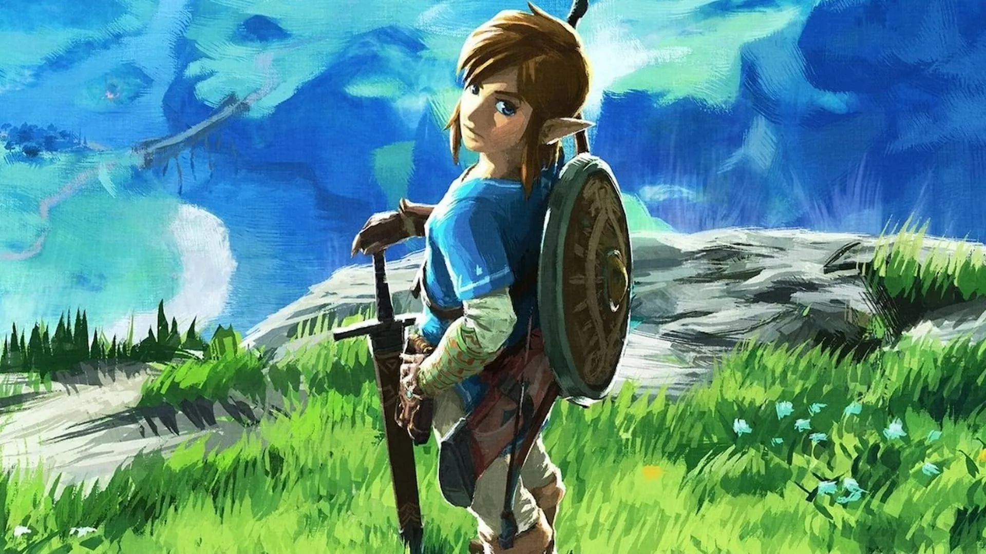 Link khám phá thế giới Hyrule trong The Legend of Zelda: Breath of the Wild, tựa game được mong chờ có phiên bản tối ưu cho Nintendo Switch 2