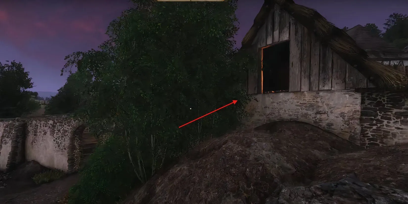 Lối vào phụ của nhà kho để trộm đồ trong Kingdom Come Deliverance 2