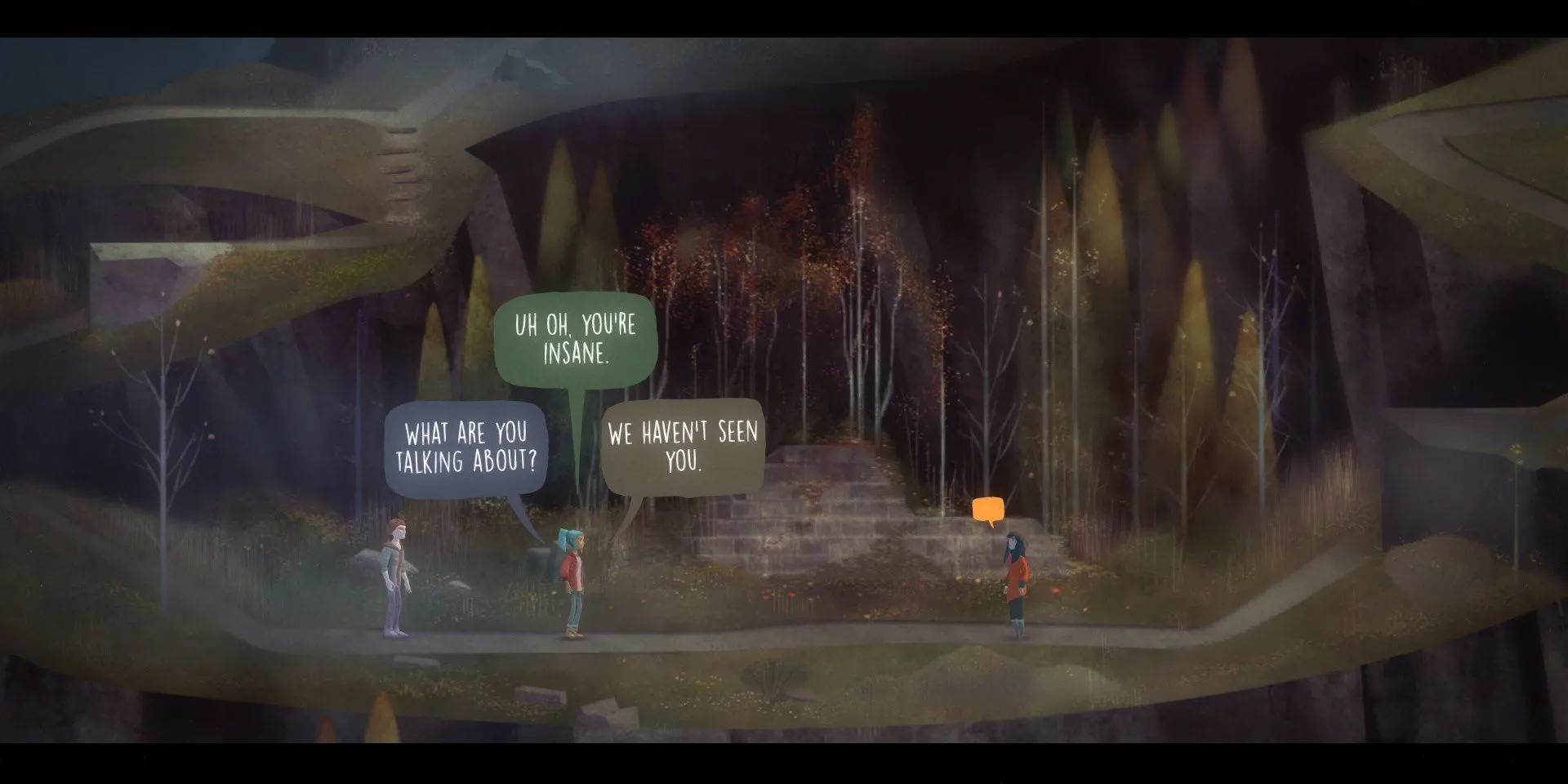 Lựa chọn hội thoại trong game phiêu lưu kinh dị Oxenfree