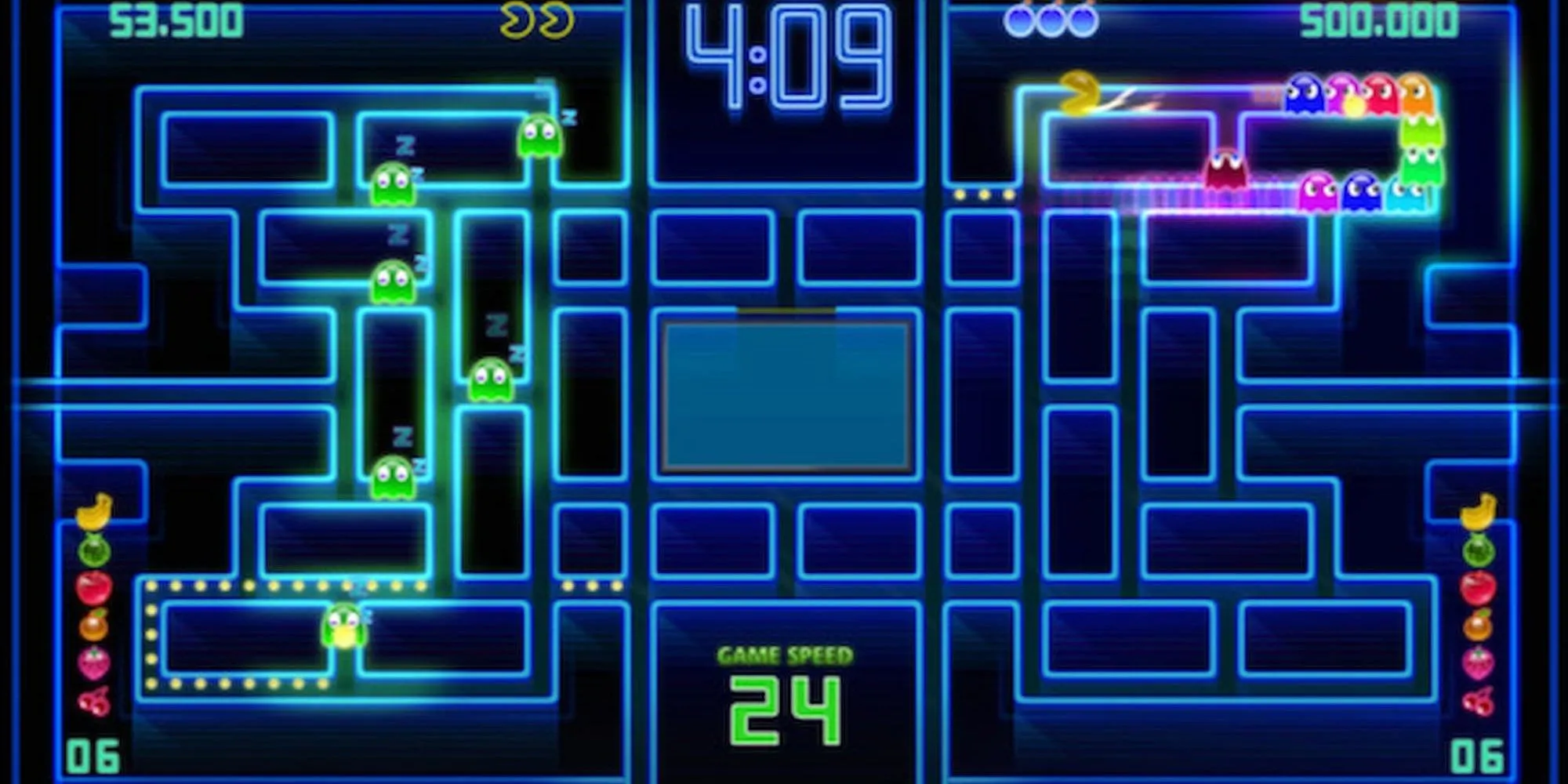Màn chơi cổ điển trong PAC-MAN Championship Edition DX với đồ họa được nâng cấp