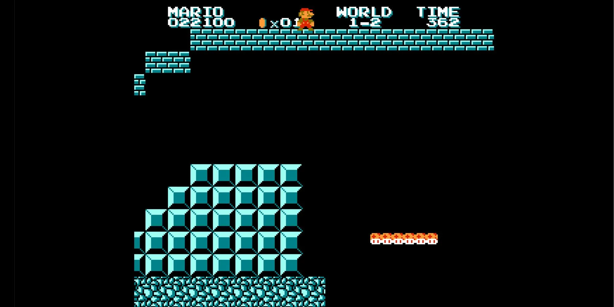 Màn hình tiêu đề game Super Mario Bros.: The Lost Levels với Mario và Luigi
