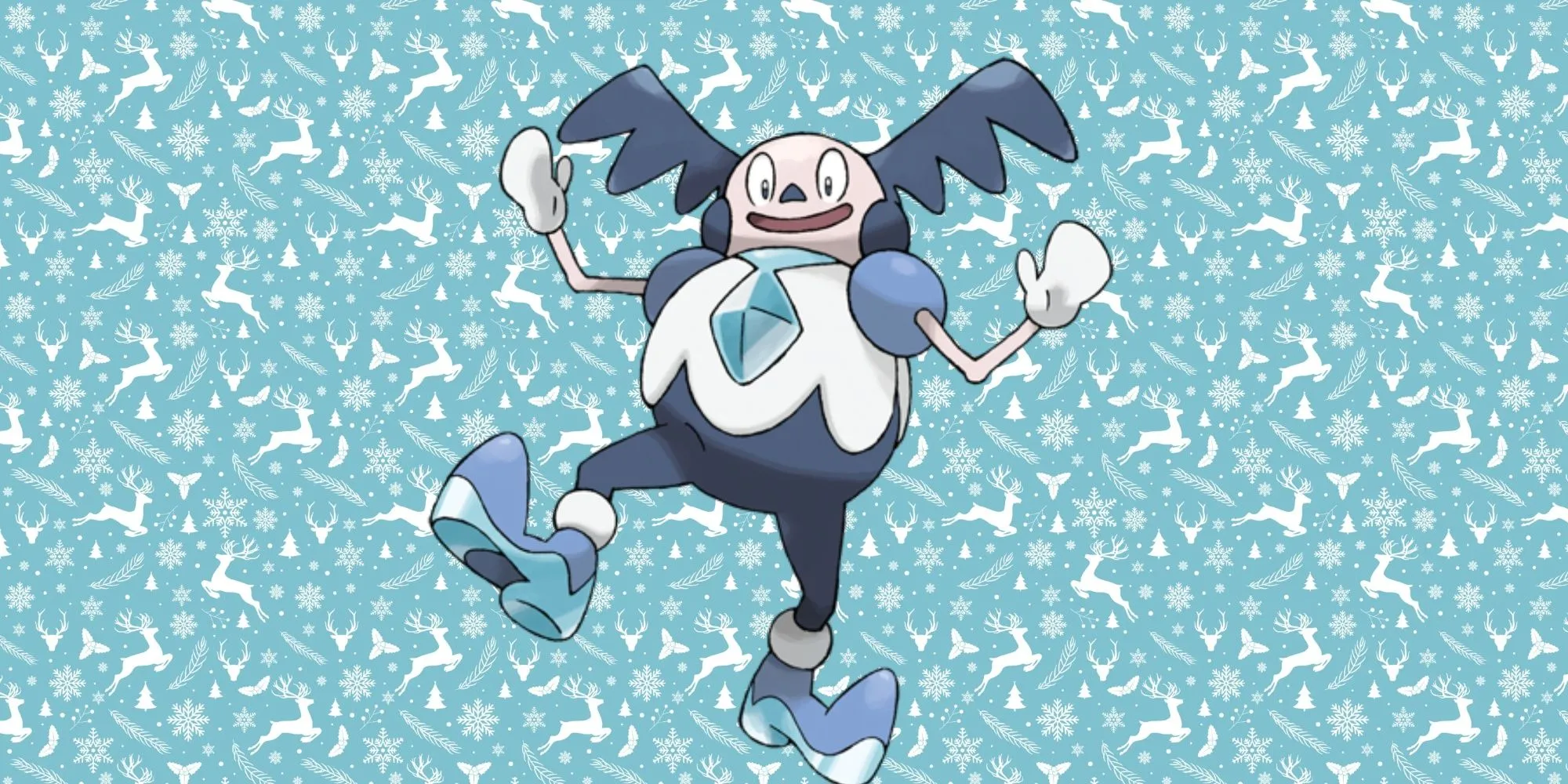 Mr. Mime dạng Galar với đôi giày trượt băng và hệ Băng / Tâm Linh