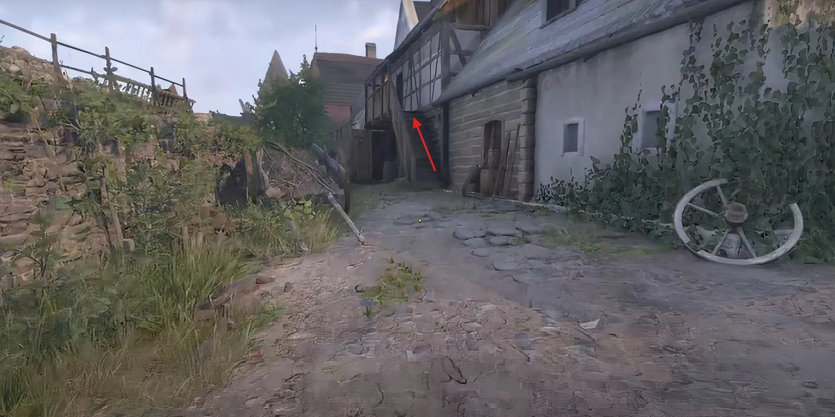 Ngôi nhà phía bắc Kuttenberg, nơi ẩn náu của những người thợ mỏ trong nhiệm vụ Post Scriptum, Kingdom Come Deliverance 2.