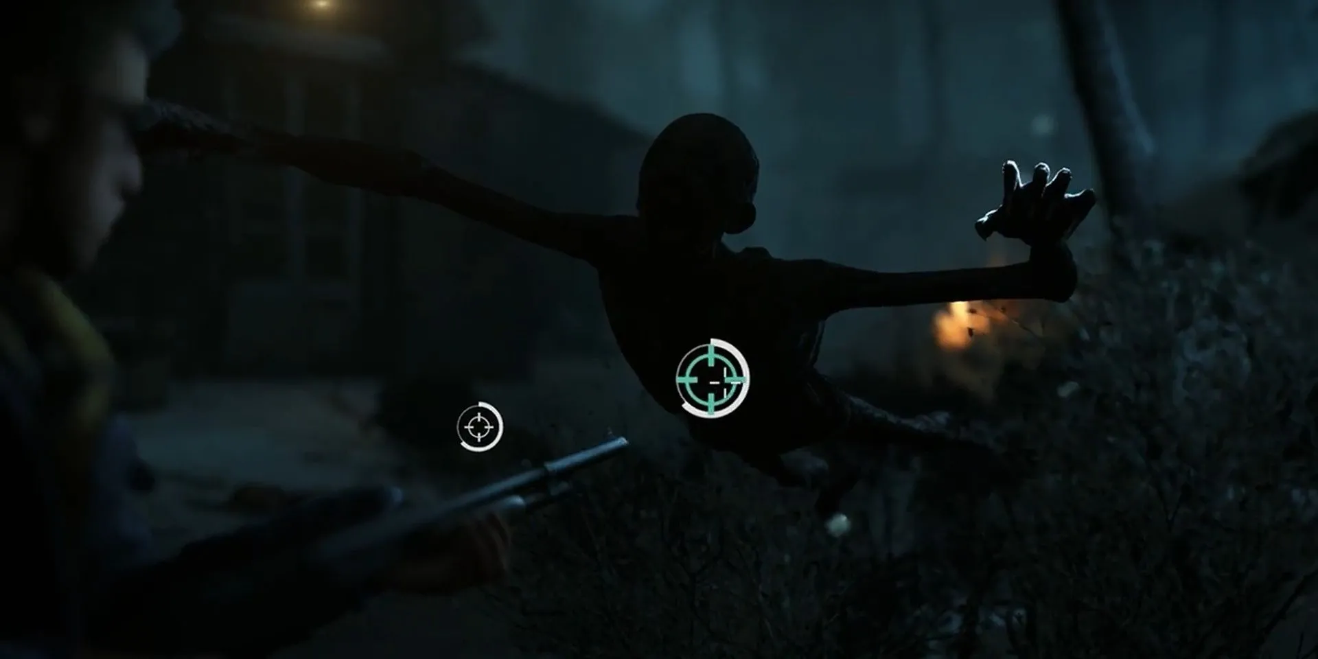 Người chơi nhắm bắn Wendigo trong Until Dawn sử dụng QTE