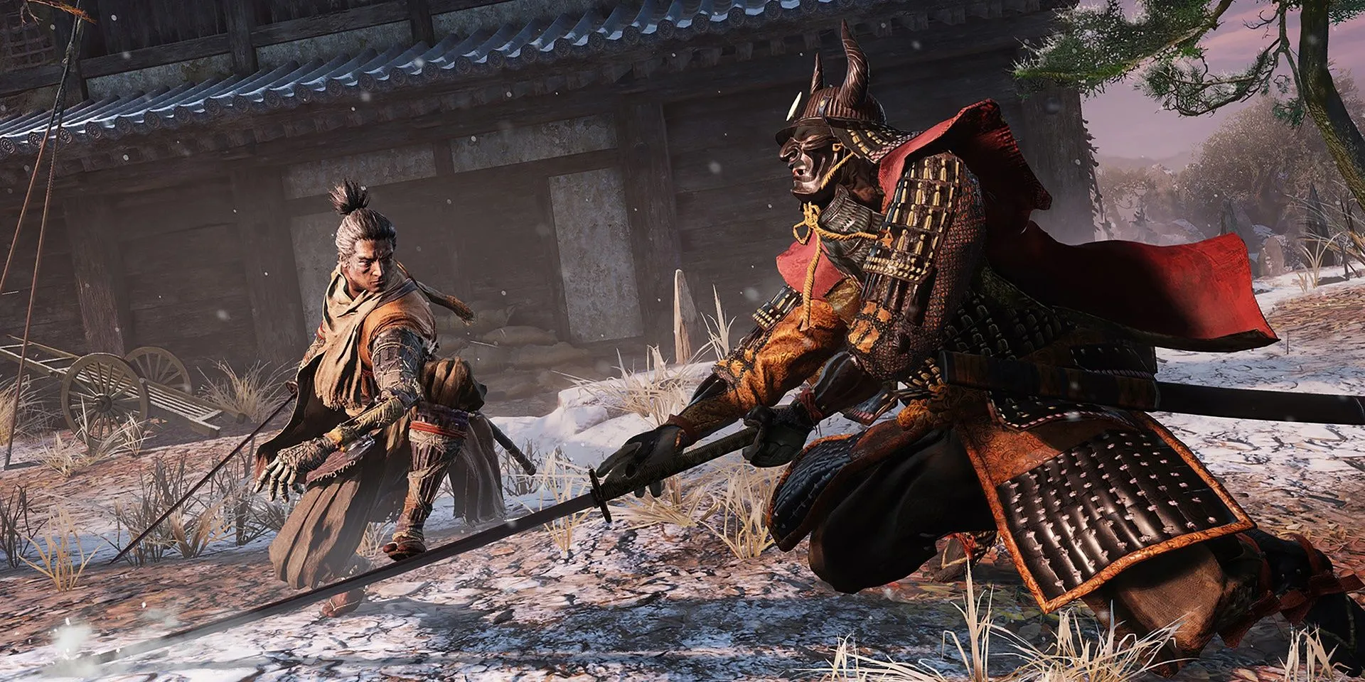Nhân vật Sekiro thực hiện đòn Mikiri Counter trong Sekiro: Shadows Die Twice