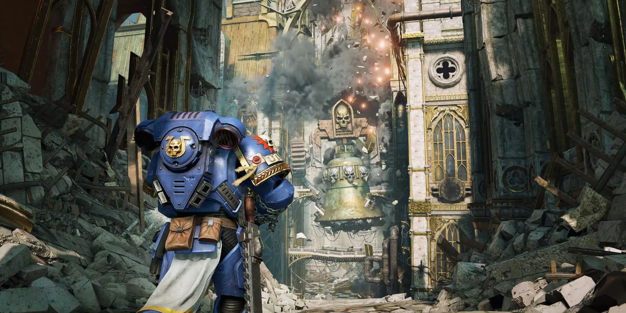 Nhân vật Space Marine chiến đấu trong Warhammer 40k Space Marine 2