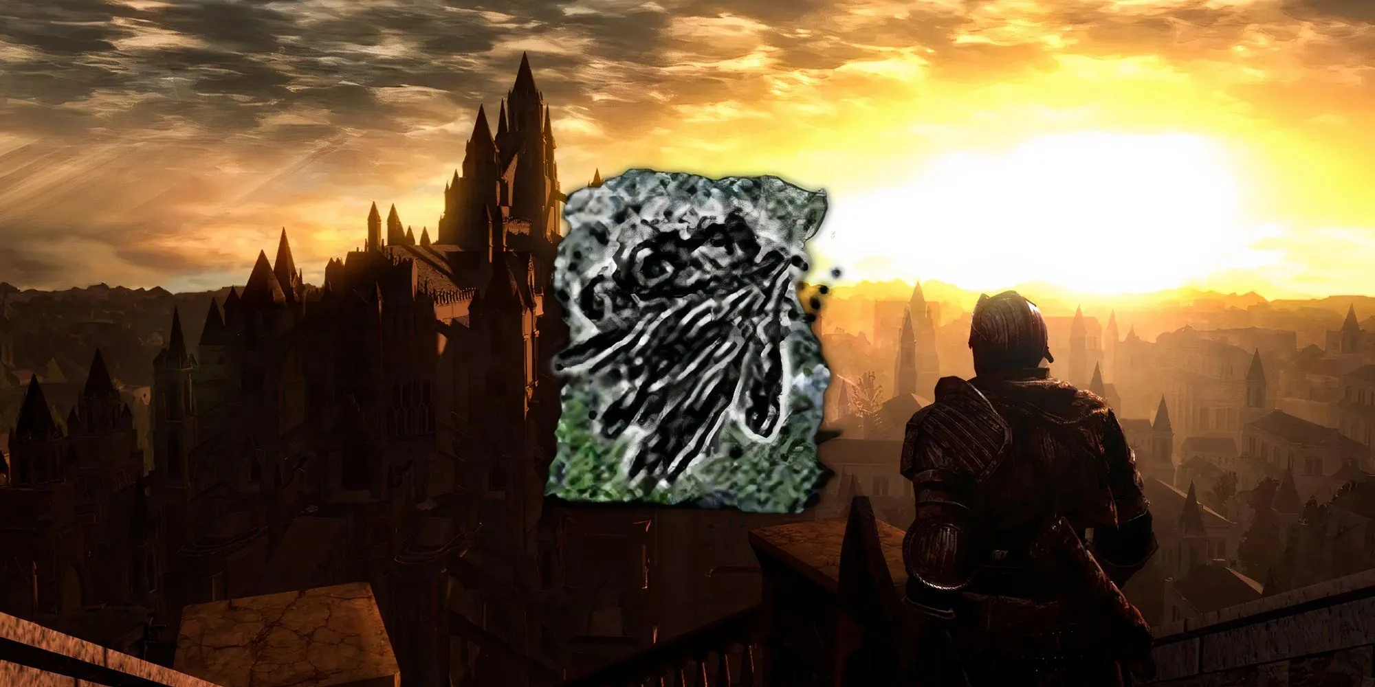 Nhân vật trong Dark Souls 1 bắn ra nhiều quả cầu bóng tối với Dark Bead