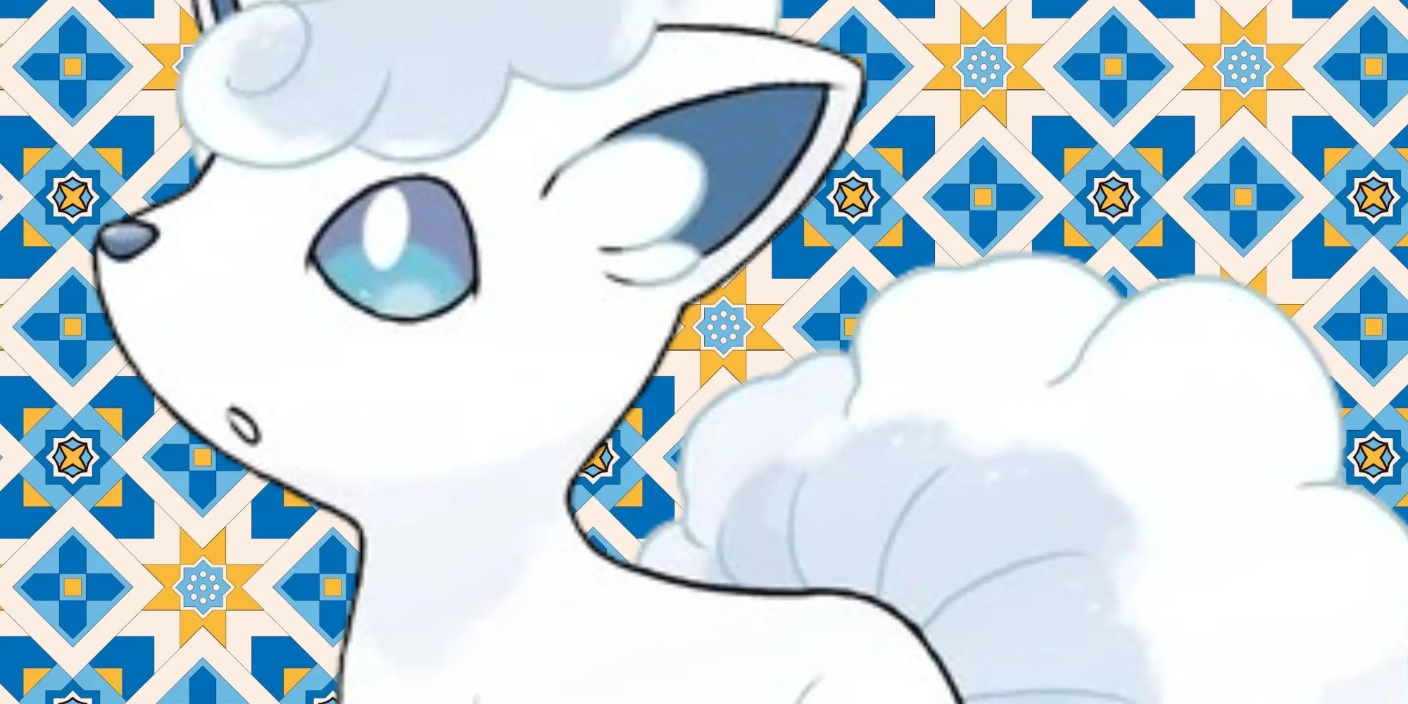 Pokémon Vulpix dạng Alola với bộ lông trắng muốt như tuyết