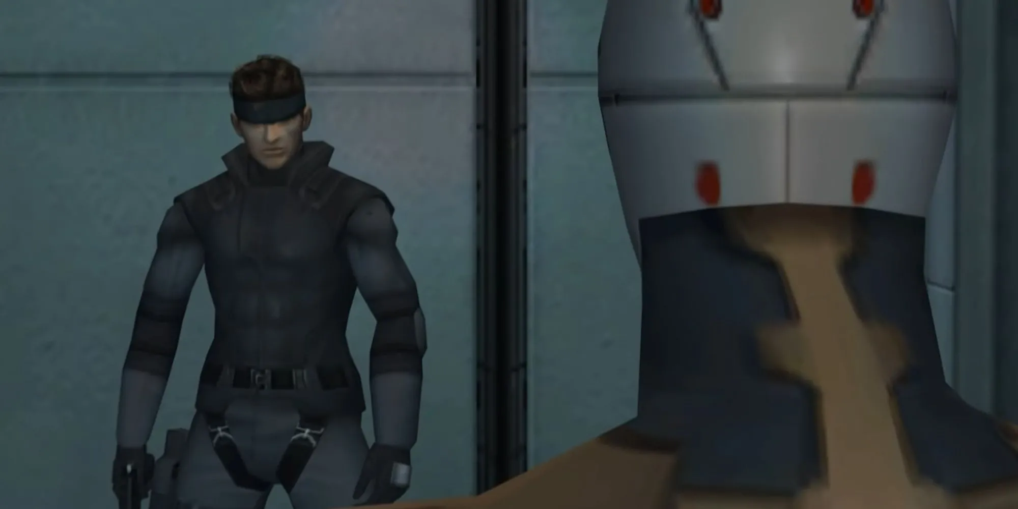 Snake đối mặt Cyborg Ninja trong Metal Gear Solid The Twin Snakes
