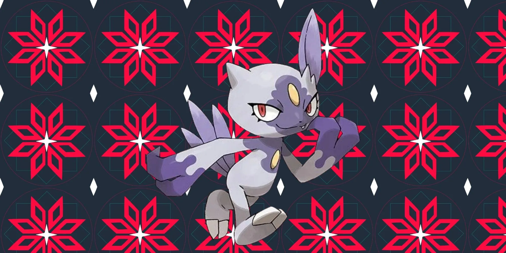 Sneasel dạng Hisui hệ Giác Đấu Độc với bộ lông tím và móng vuốt sắc