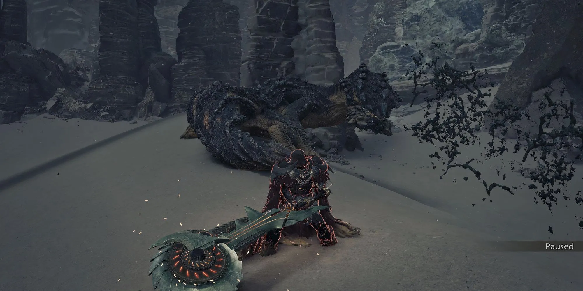 Sử dụng chế độ Rìu (Axe Mode) của Switch Axe trong Monster Hunter Wilds