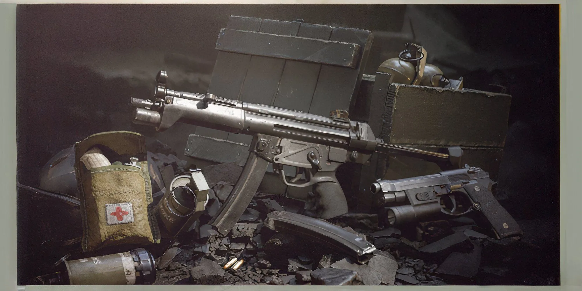 Súng tiểu liên HK MP5 nhỏ gọn trong Delta Force Black Hawk Down