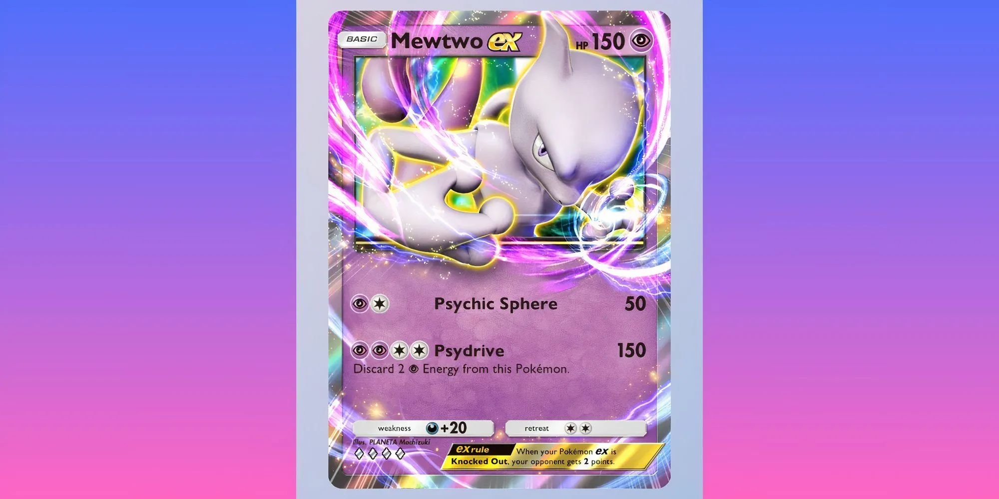 Thẻ bài Mewtwo EX hệ Tâm Linh trong Pokemon TCG Pocket