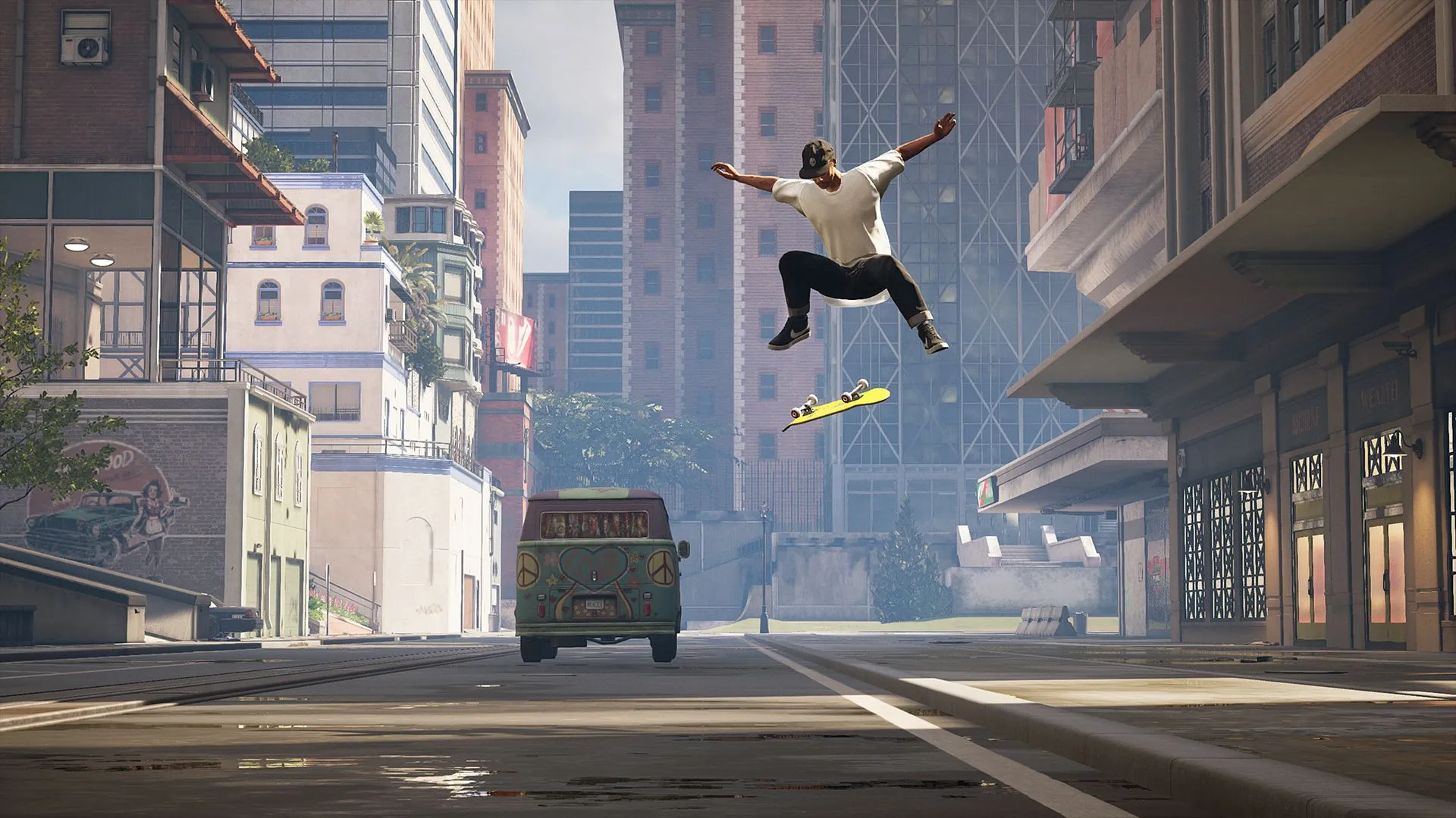 Tony Hawk thực hiện cú ollie điệu nghệ trong game Pro Skater