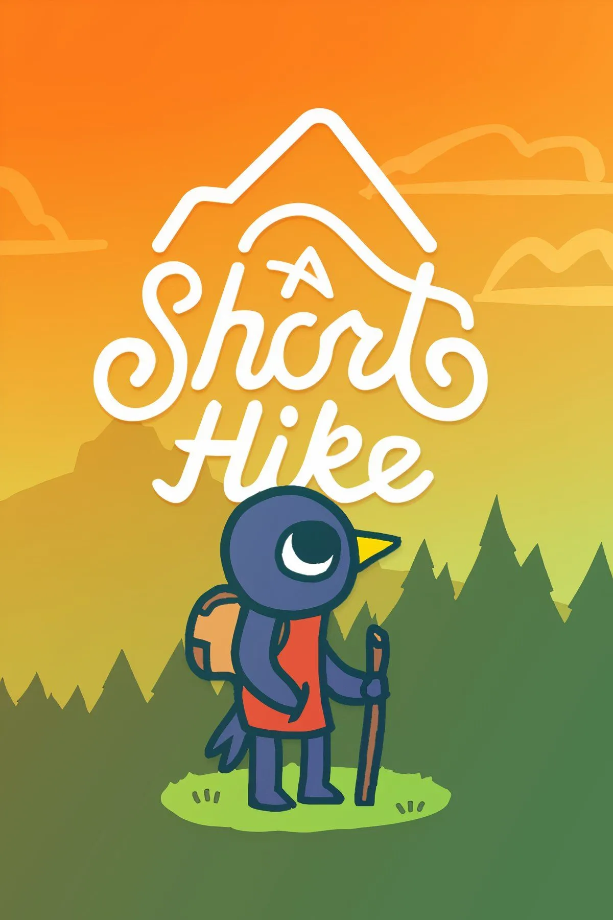 Ảnh bìa game A Short Hike với nhân vật chính chim bồ câu Claire