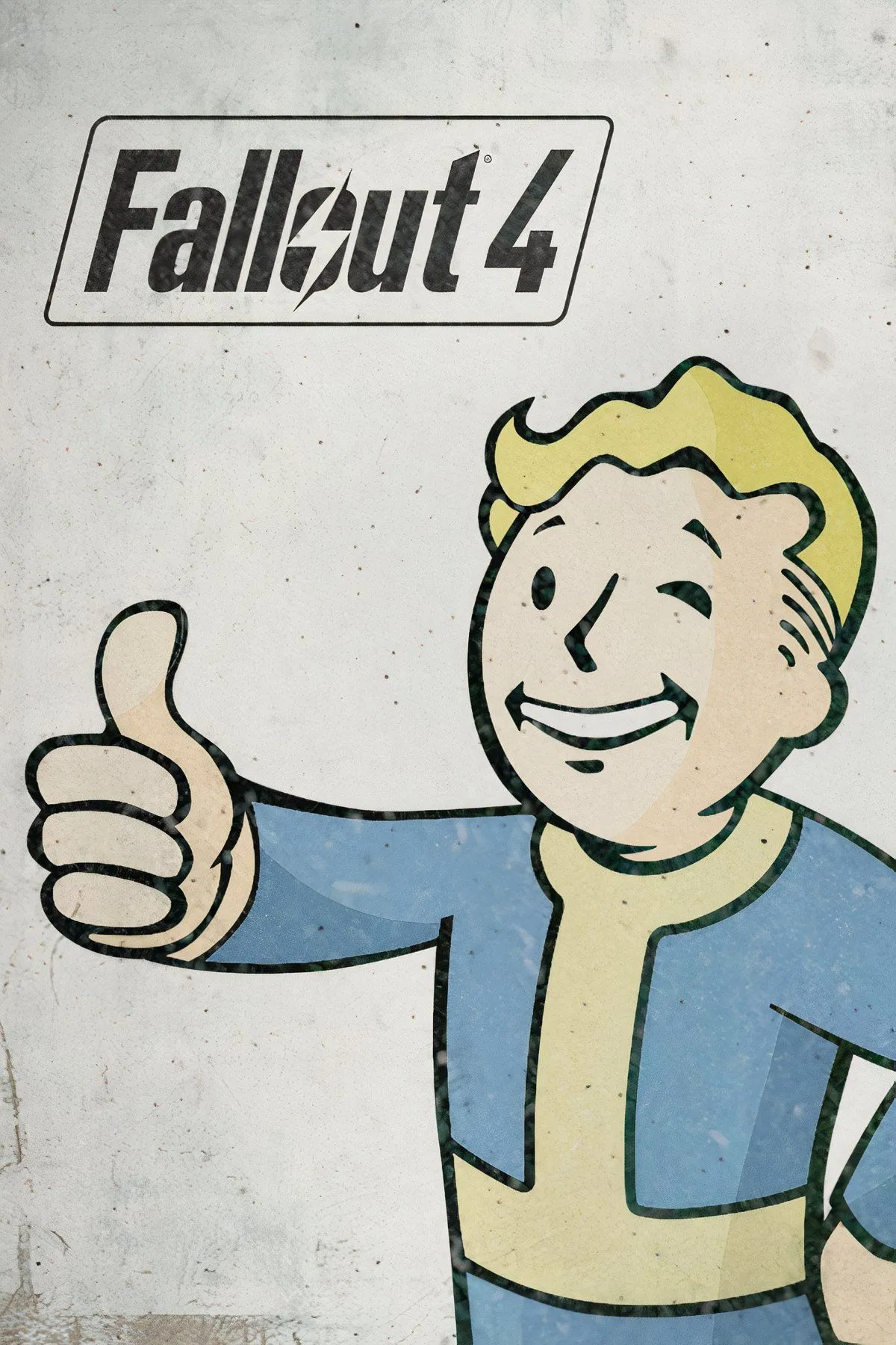 Ảnh bìa game Fallout 4 với nhân vật chính và người bạn đồng hành Dogmeat