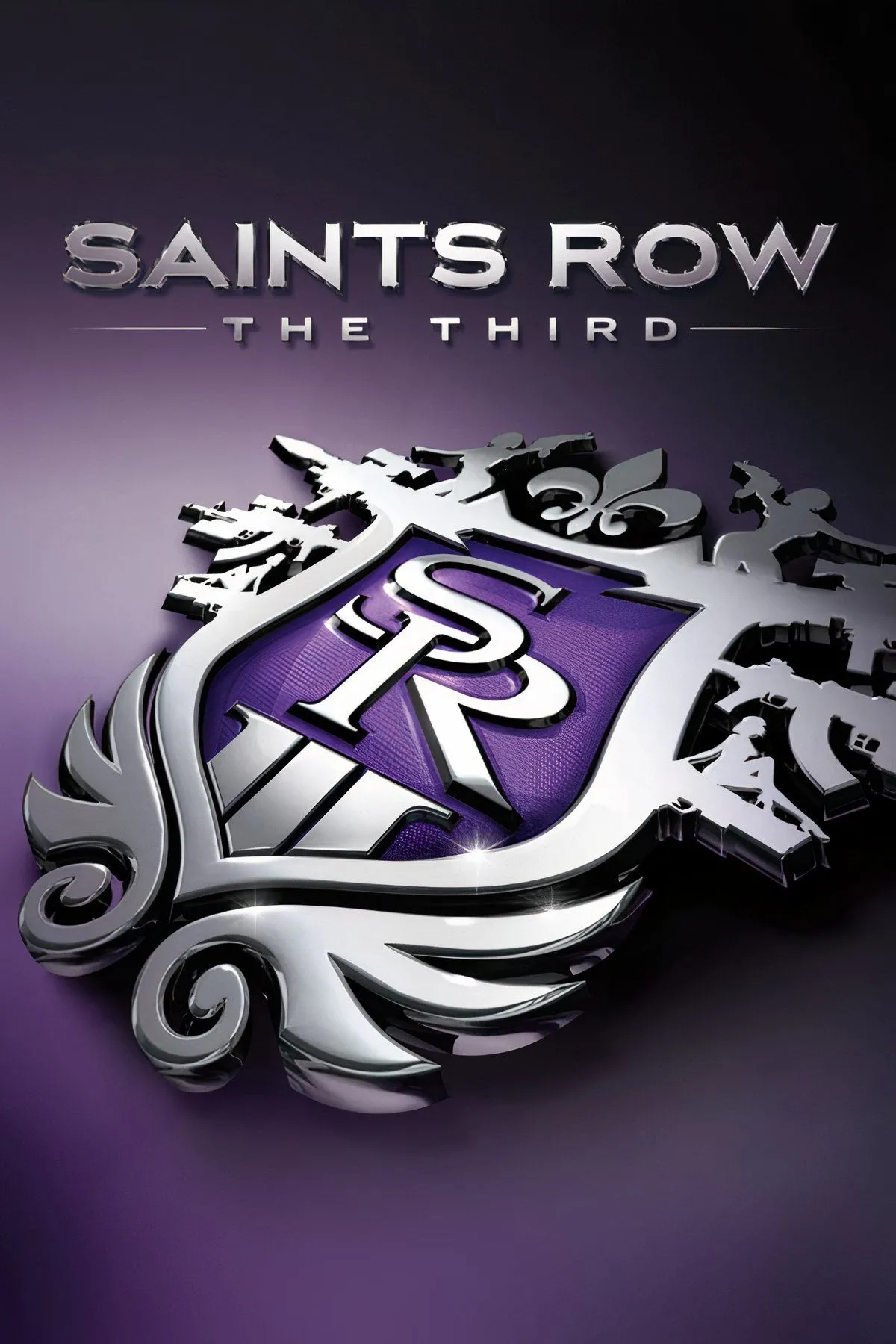 Ảnh bìa game Saints Row 3 với phong cách hài hước, điên rồ
