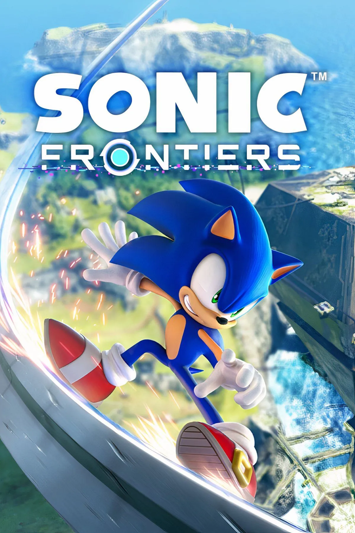 Bìa game Sonic Frontiers, tựa game thế giới mở của series Sonic