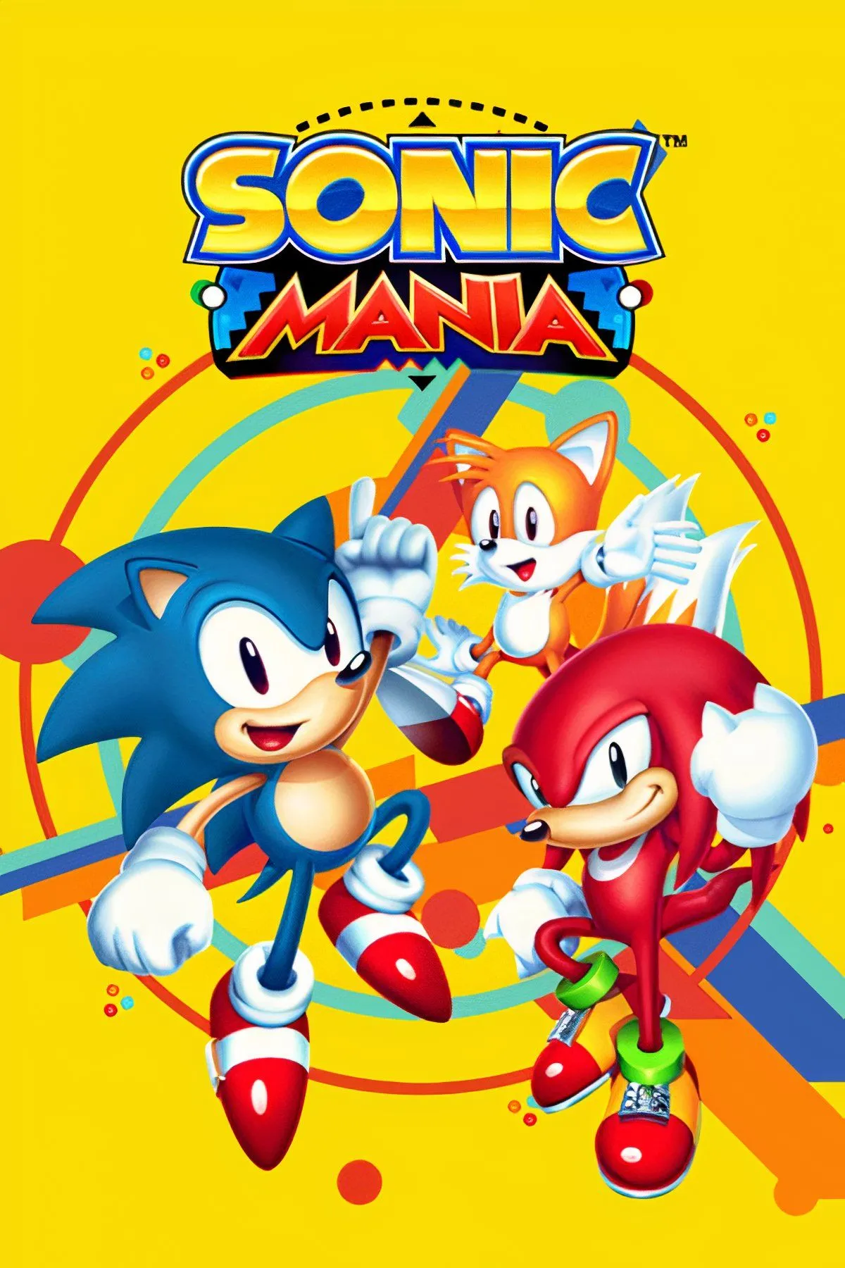 Bìa game Sonic Mania, tựa game 2D kinh điển của Sonic